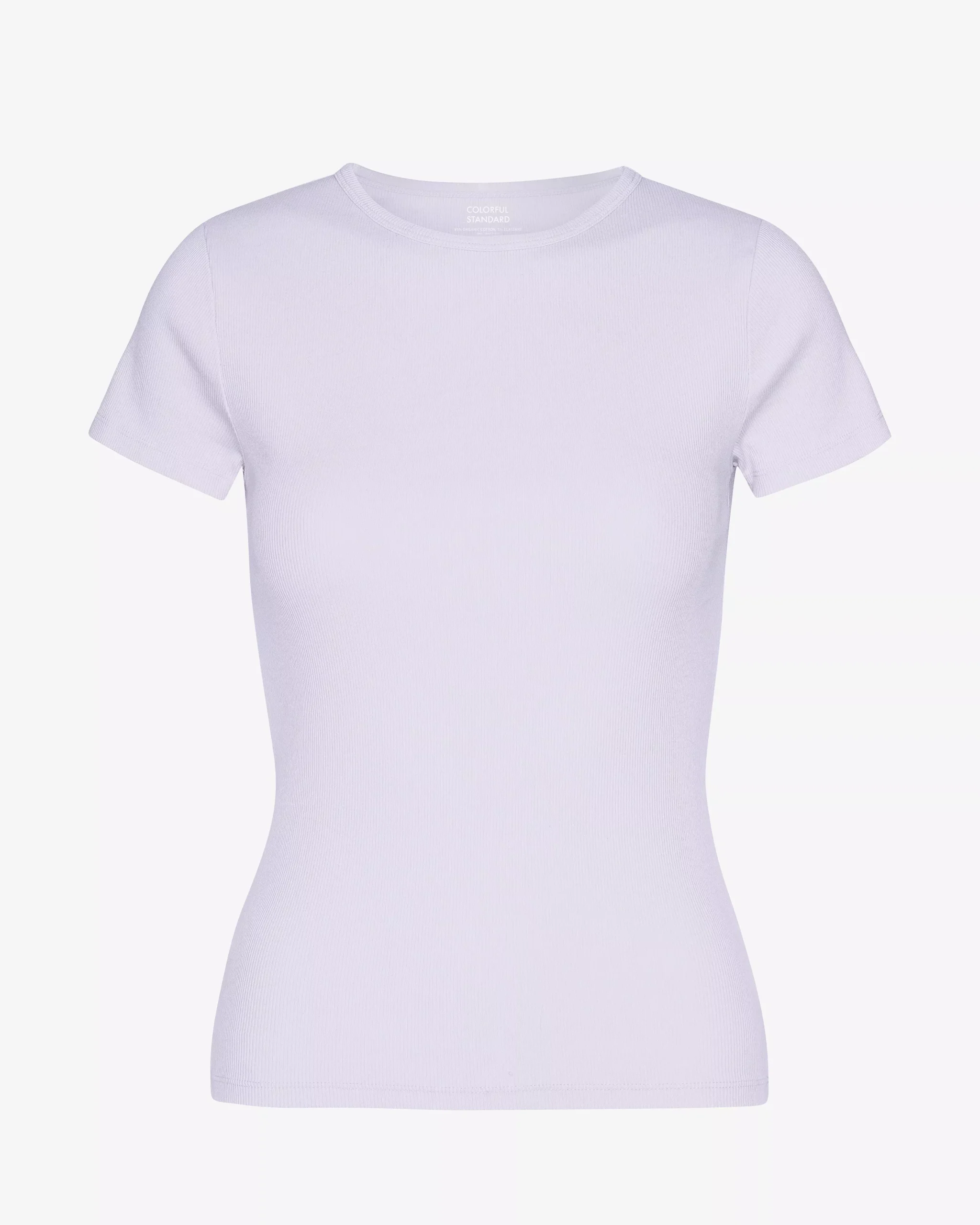 Organic Rib T-Shirt - Soft Lavender