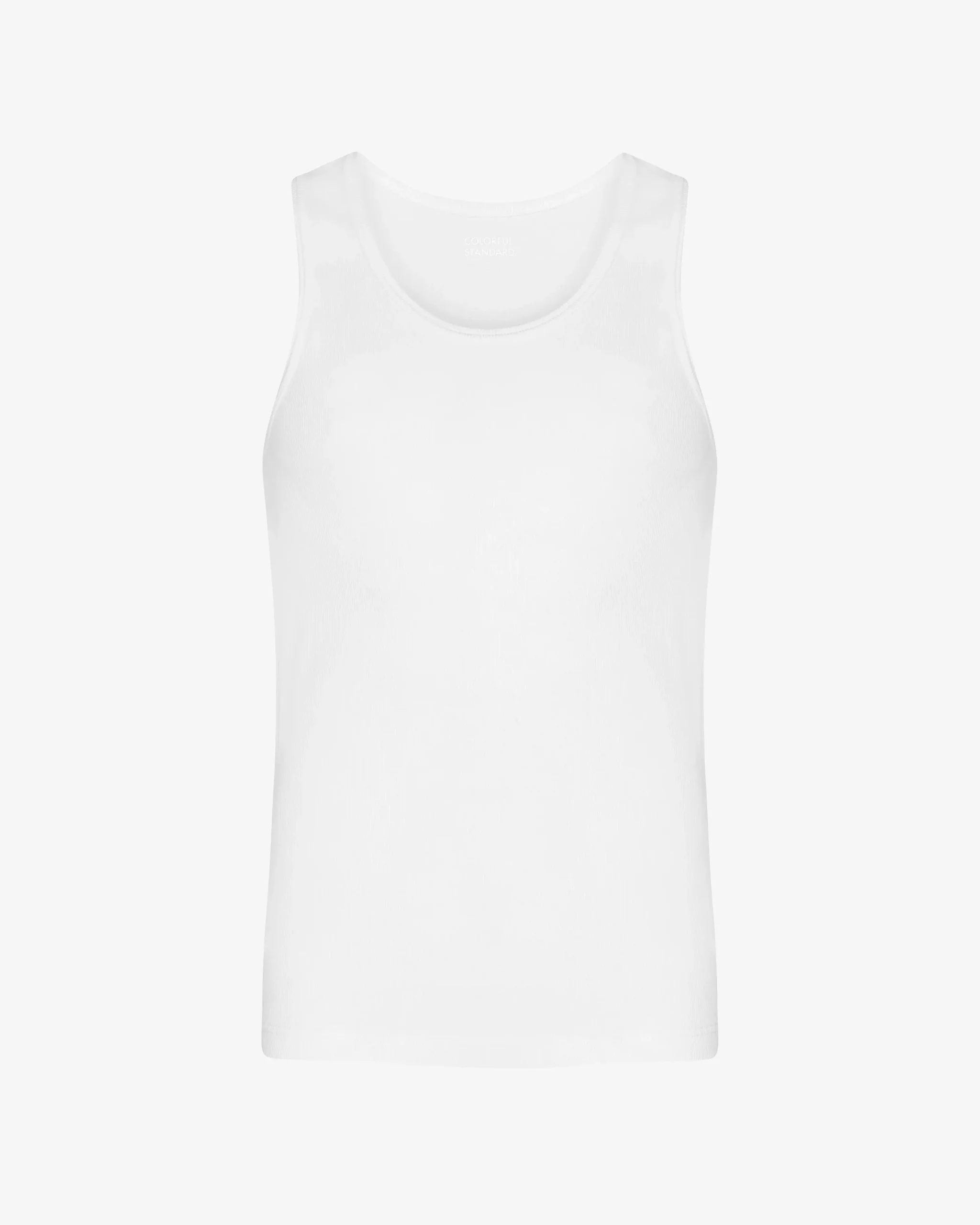 Organic Rib Tank Top - Optical White