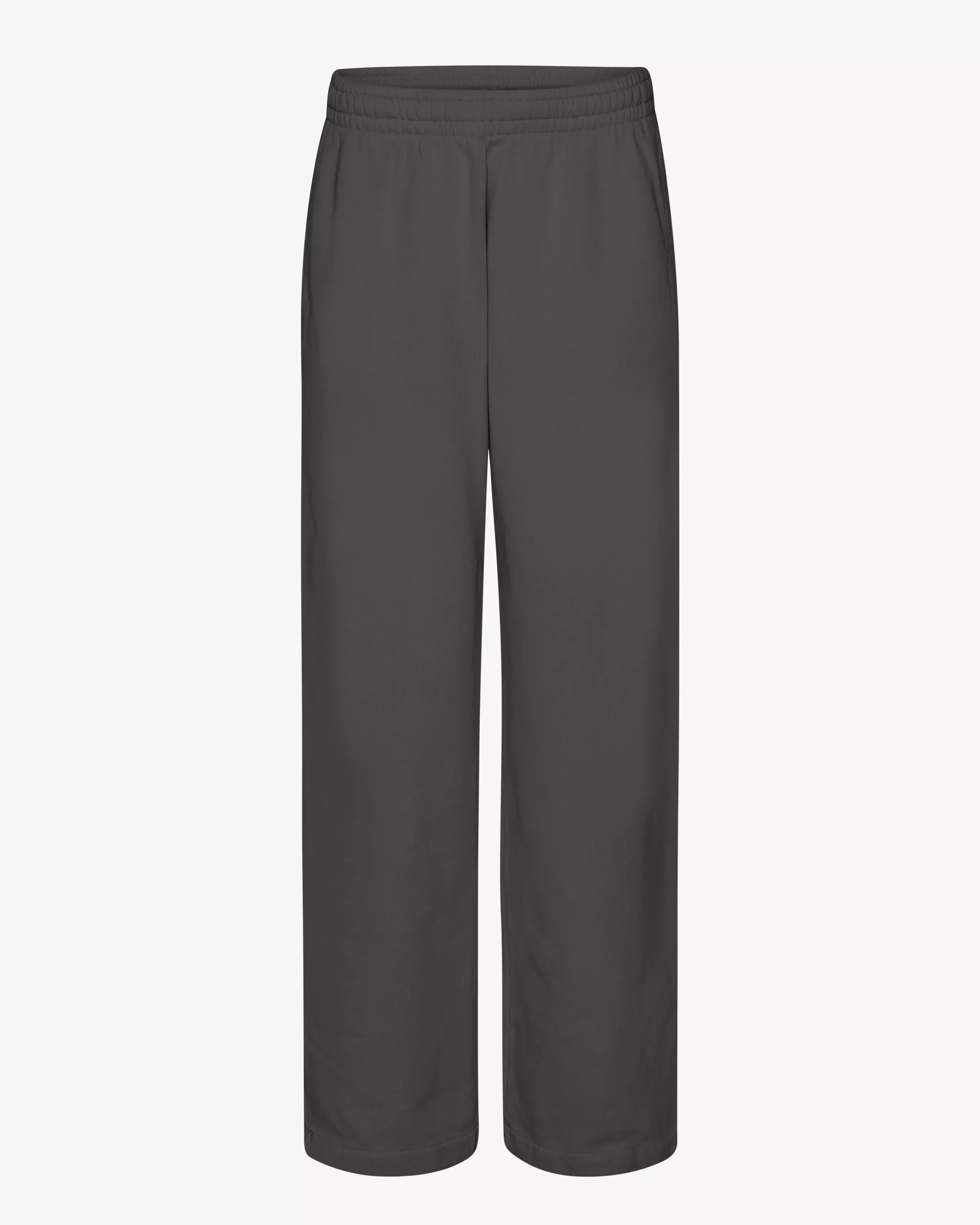 Organic Straight Leg Sweatpants - Lava Grey