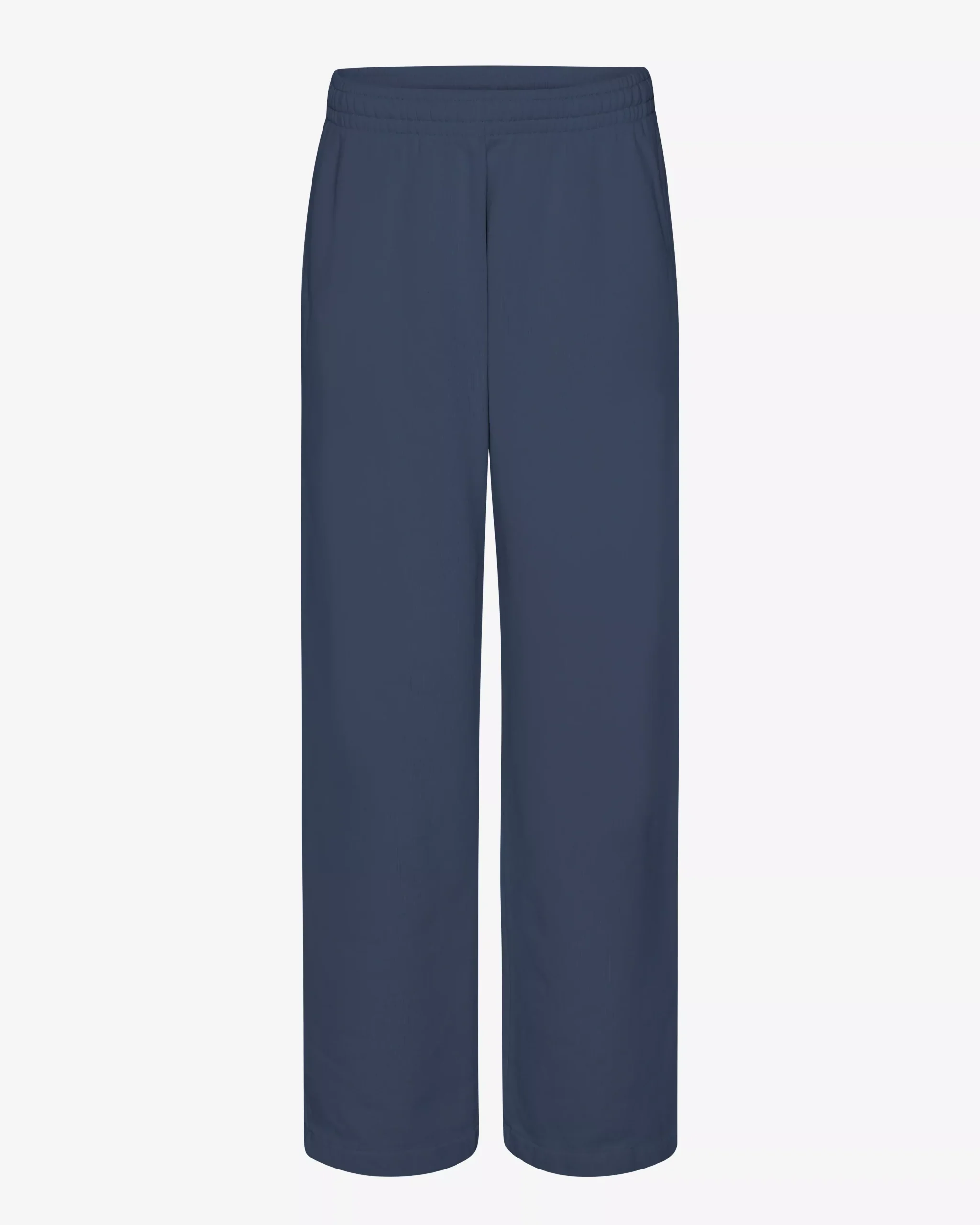 Organic Straight Leg Sweatpants - Petrol Blue