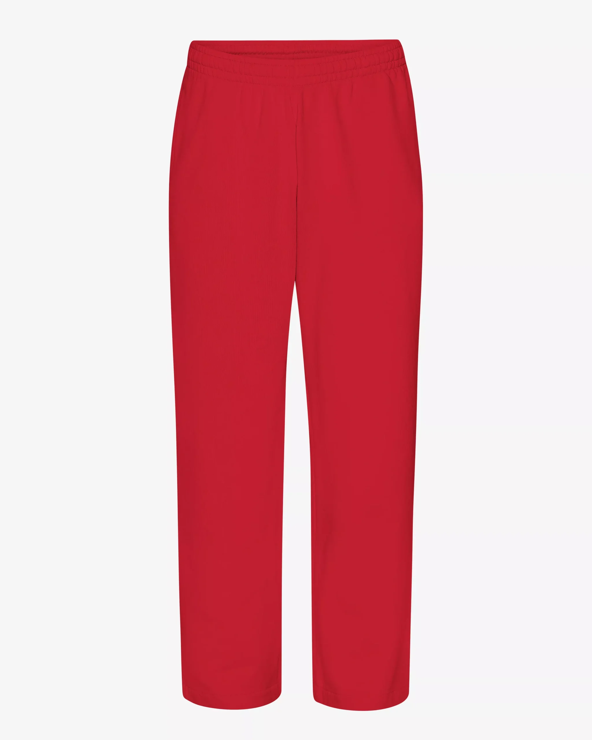 Organic Straight Leg Sweatpants - Scarlet Red