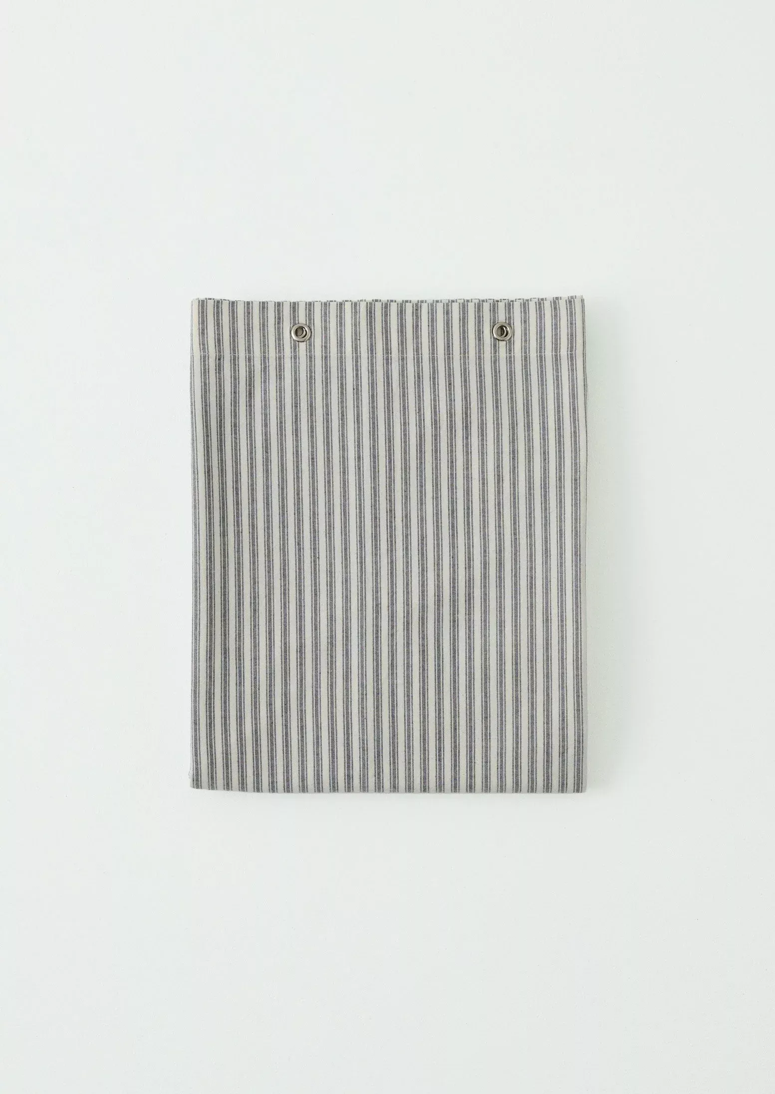 Organic Ticking Stripe Shower Curtain