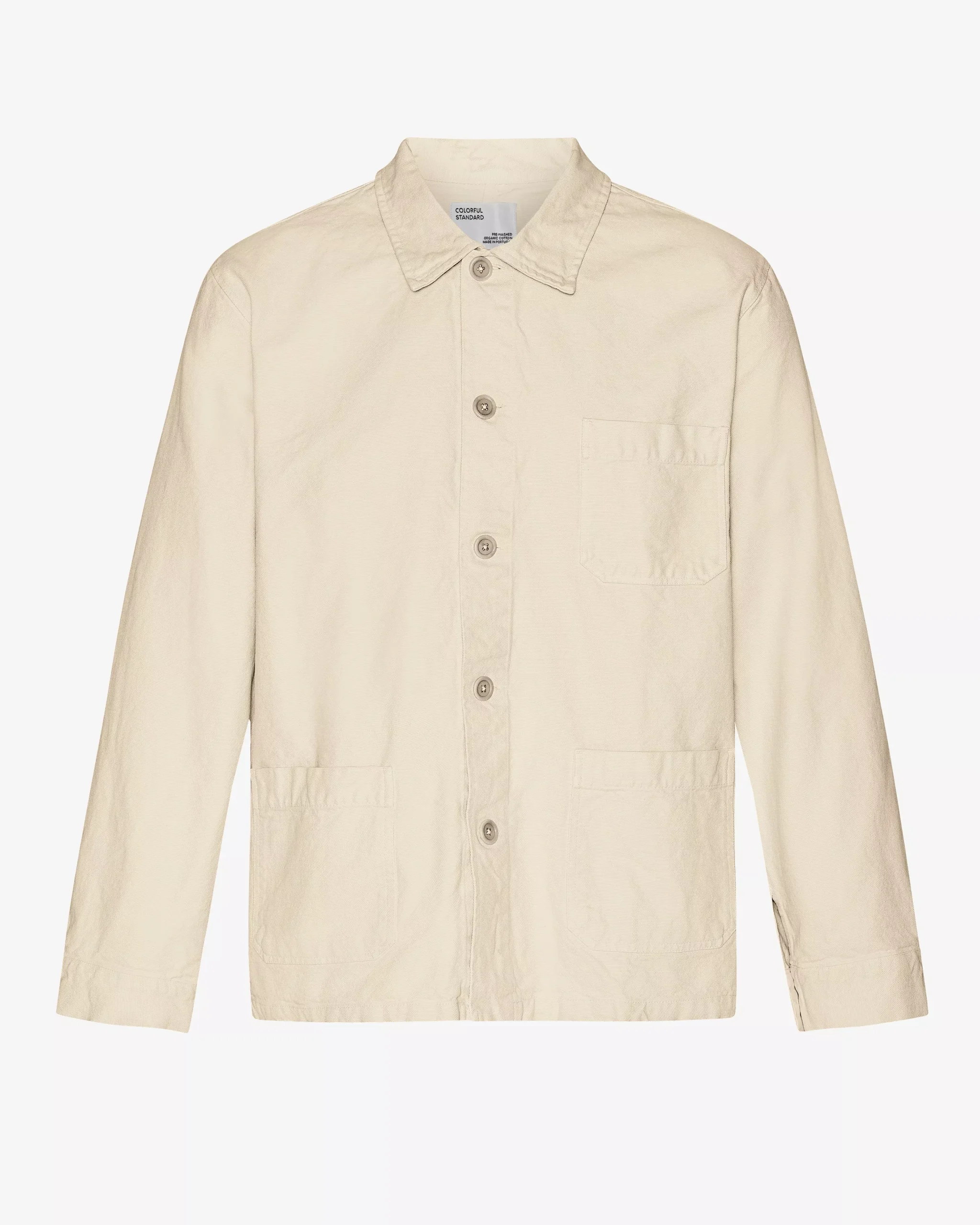 Organic Workwear Jacket - Ivory White