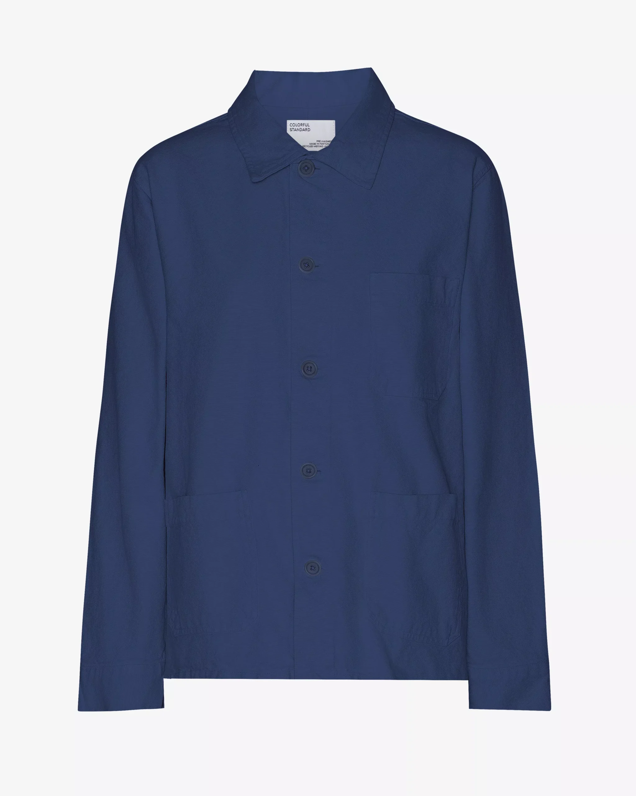Organic Workwear Jacket - Marine Blue