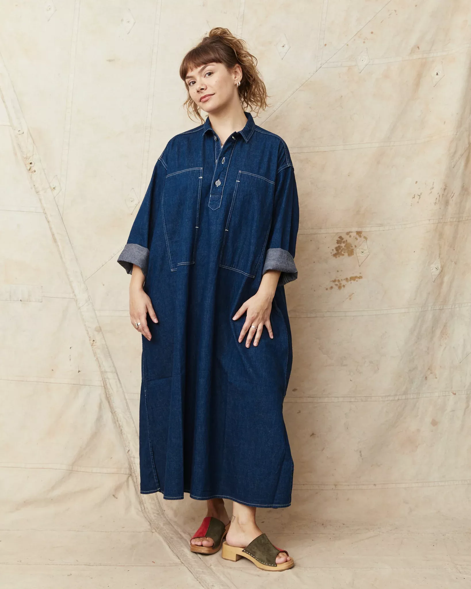 OrSlow 00-9541-81K US Army Denim Pullover Dress