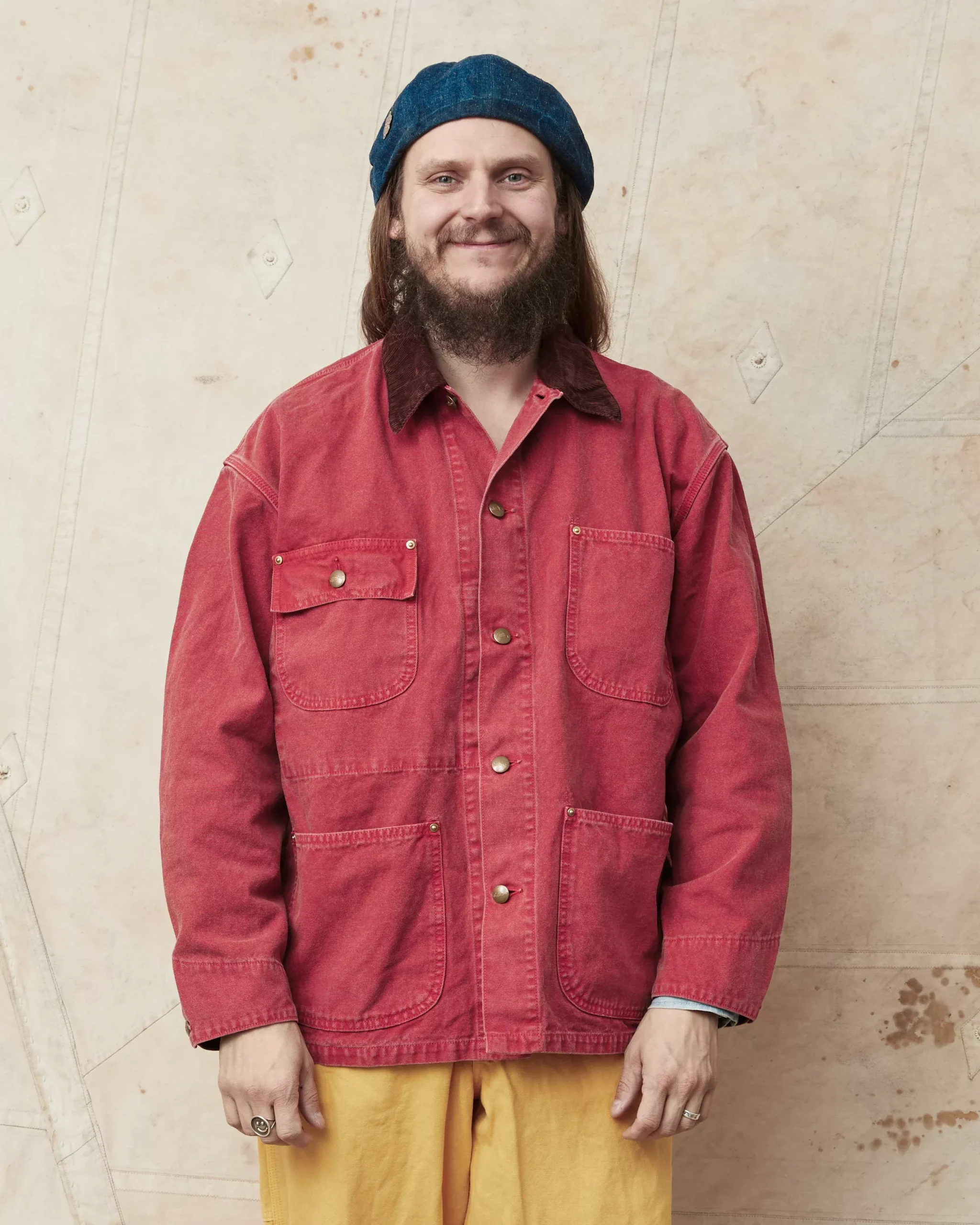 OrSlow 6034 Relaxed Fit Cover All Jacket Red