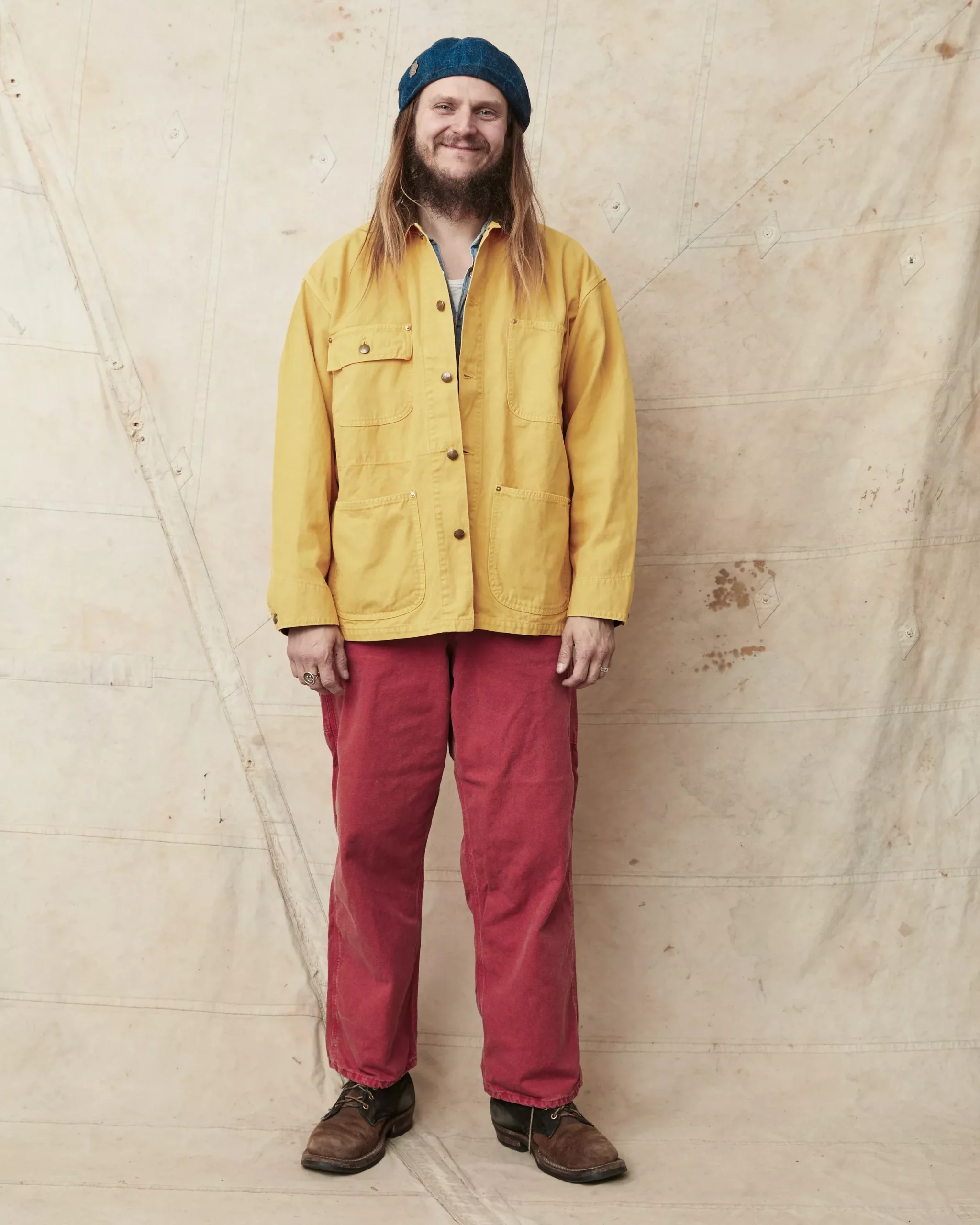 OrSlow 6034 Relaxed Fit Cover All Jacket Yellow