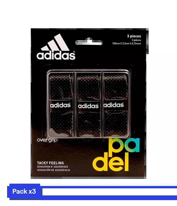 Overgrips Adidas Perforado Negro (Pack x3)