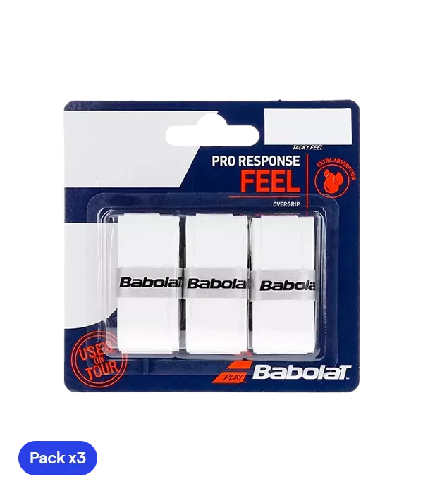 Overgrips Babolat Pro Response White (Pack x3)