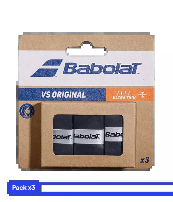 Overgrips Babolat VS Original Liso Negro (Pack x3)