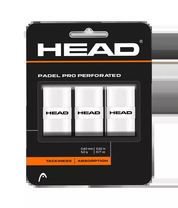 Overgrips HEAD Padel Pro Perforated White (Pack x3)