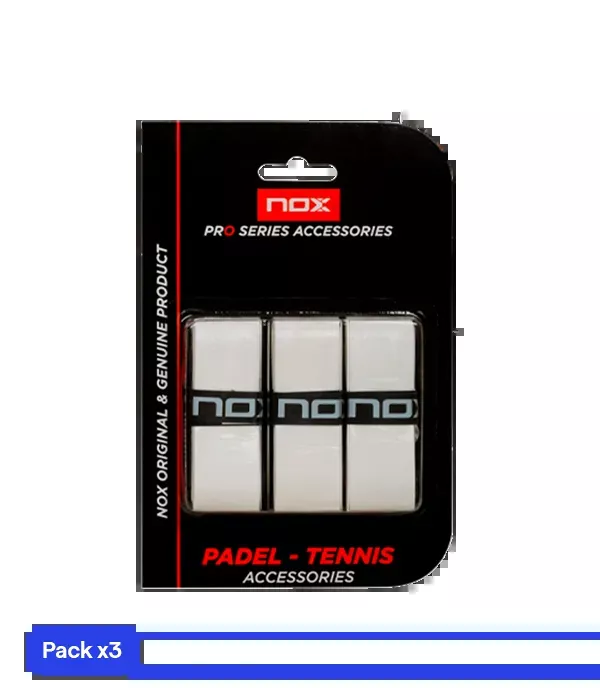 Overgrips NOX Pro Liso White (Pack x3)