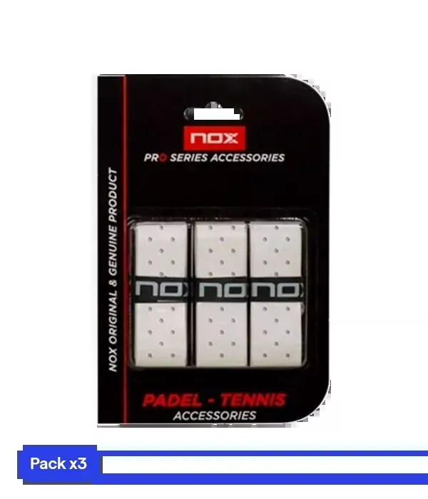 Overgrips NOX Pro Perforado White (Pack x3)