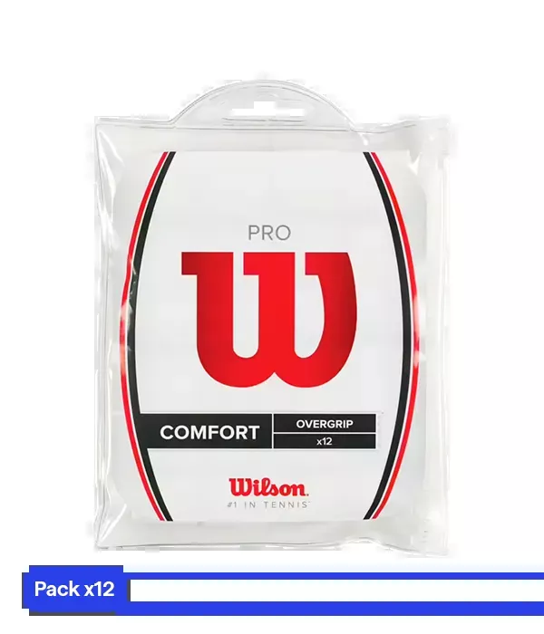 Overgrips Wilson Pro Comfort White (Pack x12)