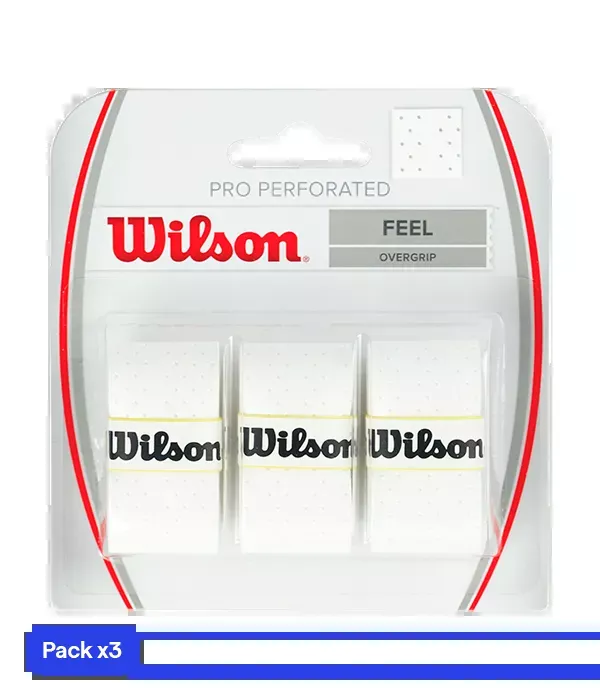 Overgrips Wilson Pro Perforado Feel White (Pack x3)