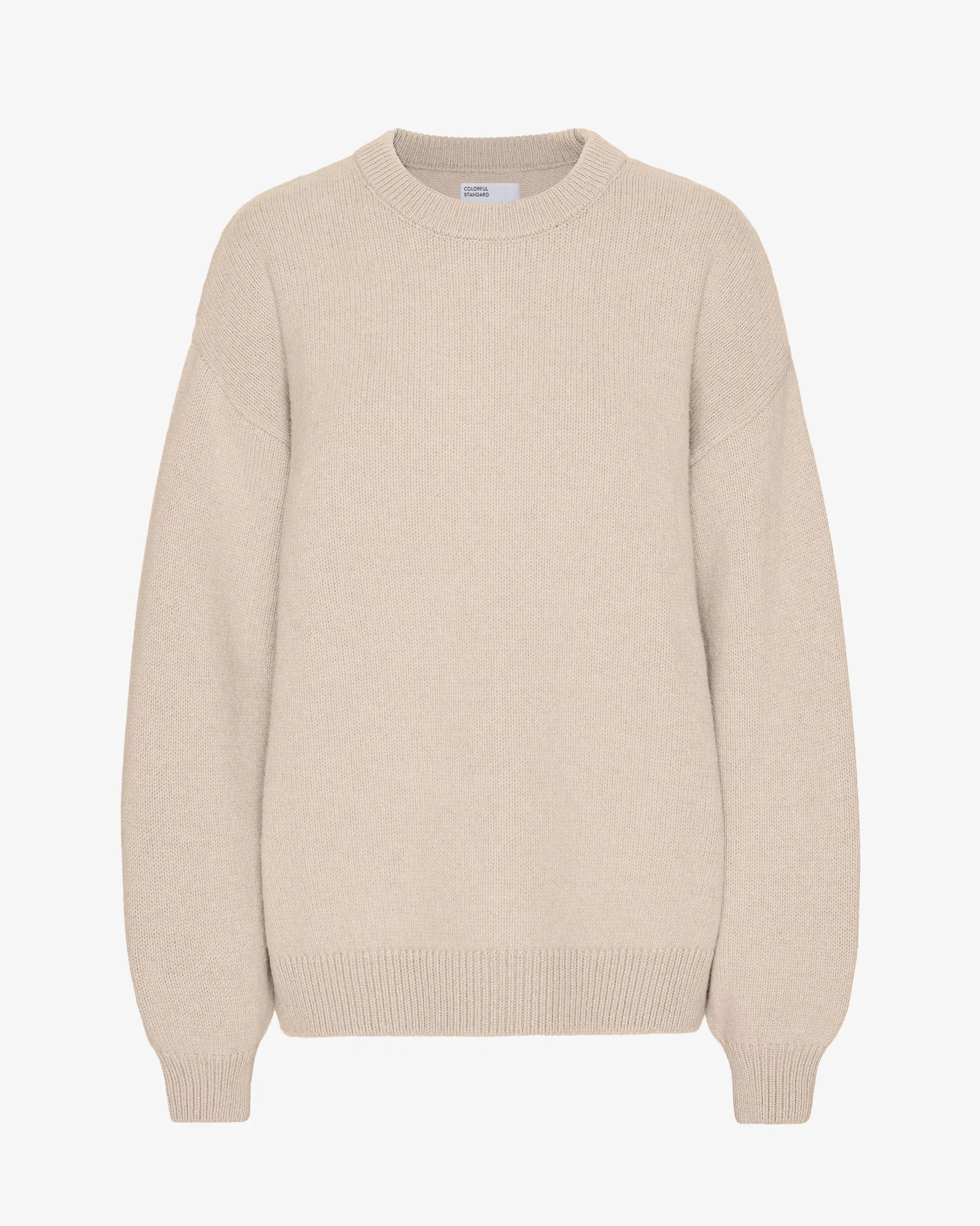 Oversized Merino Wool Crew - Ivory White