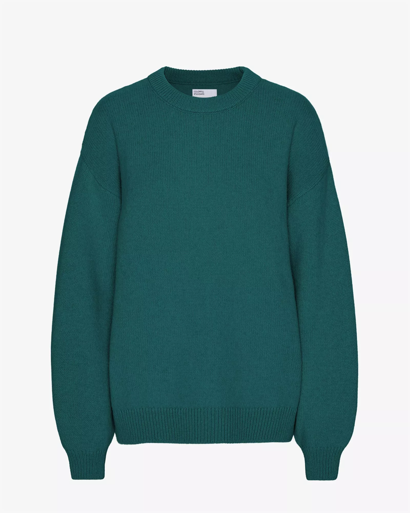 Oversized Merino Wool Crew - Ocean Green