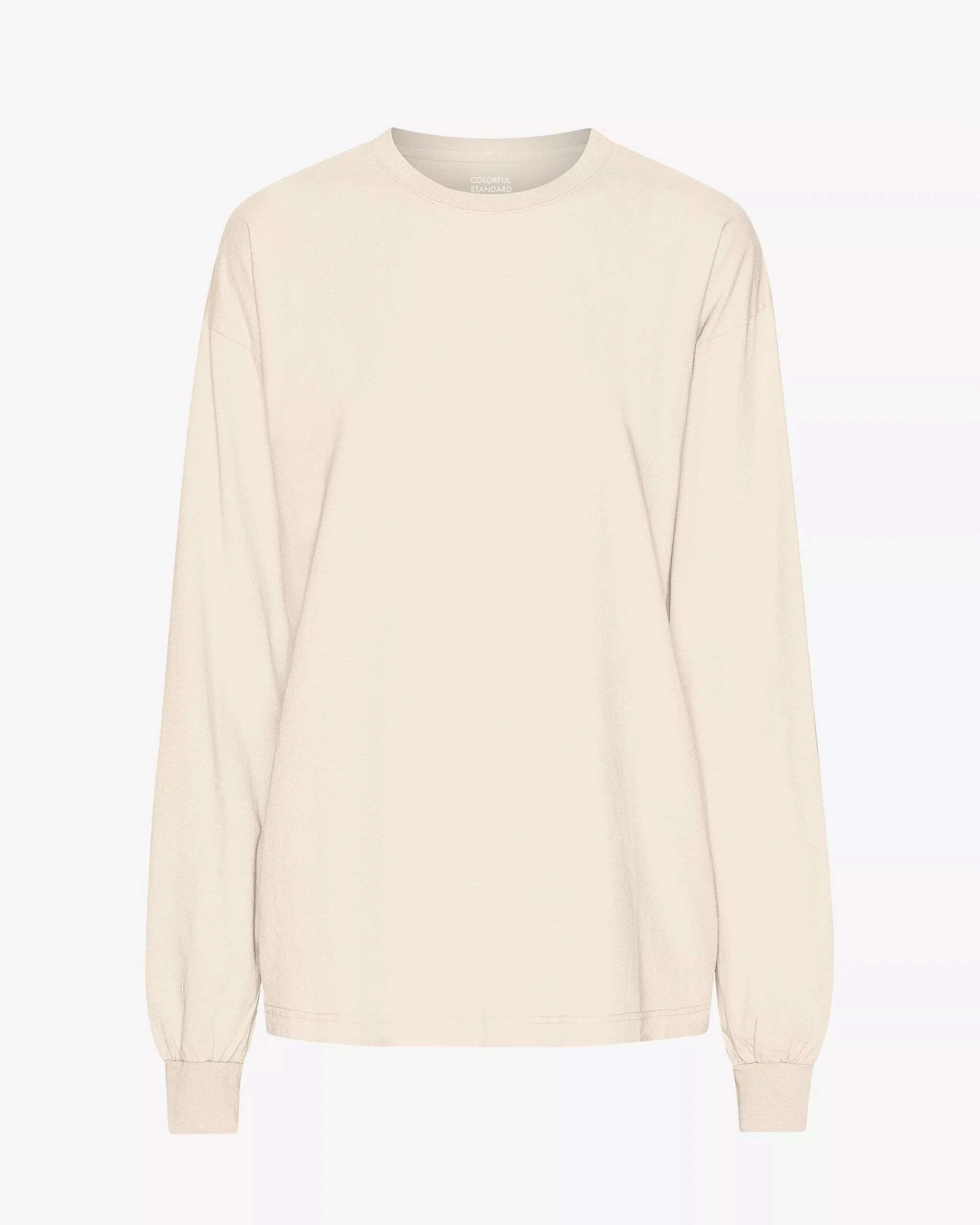 Oversized Organic LS T-Shirt - Ivory White