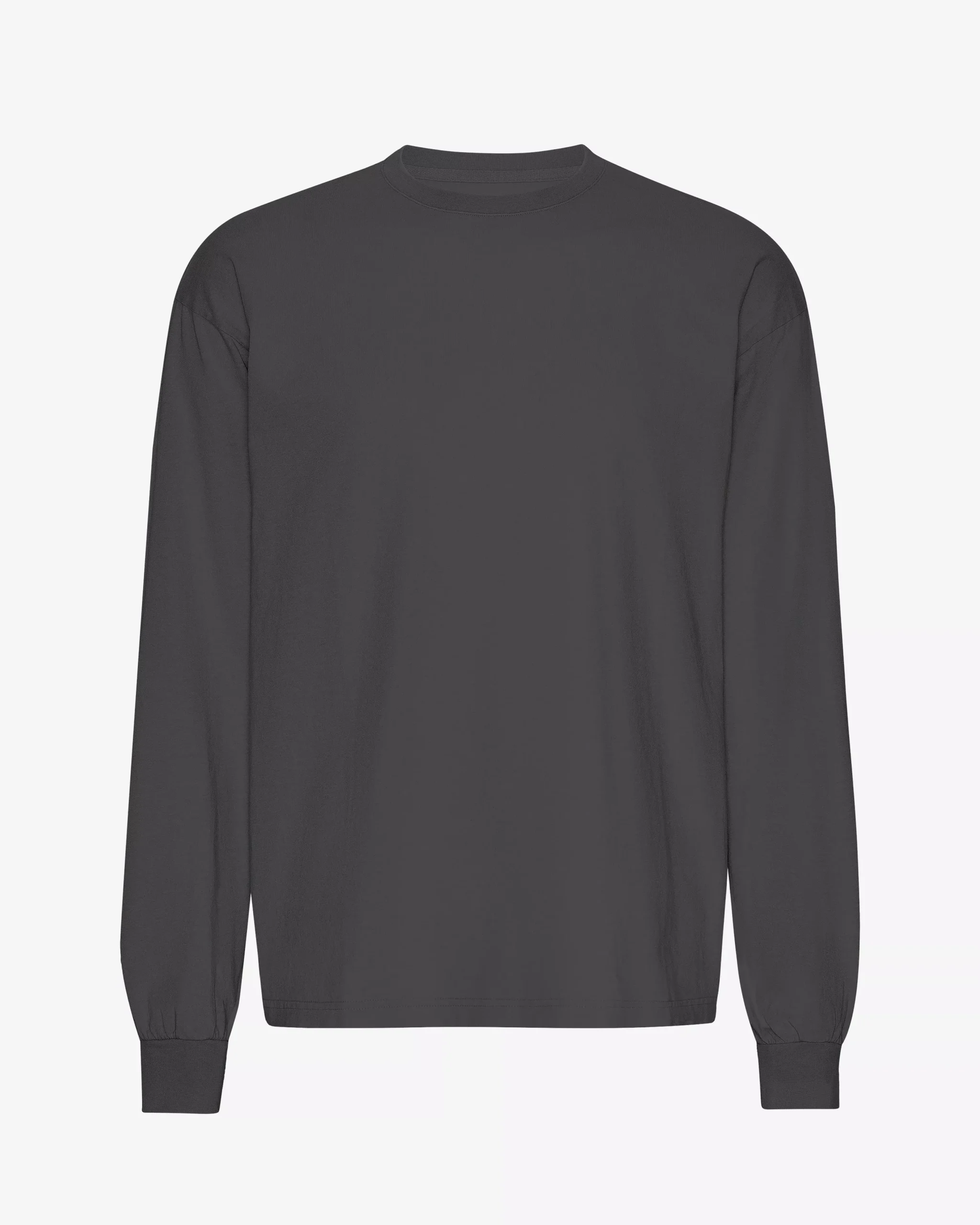 Oversized Organic LS T-Shirt - Lava Grey
