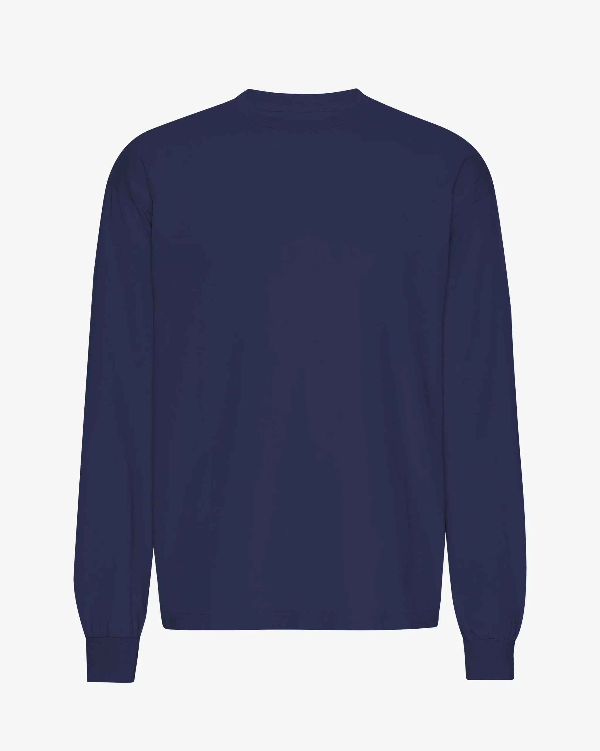 Oversized Organic LS T-Shirt - Marine Blue