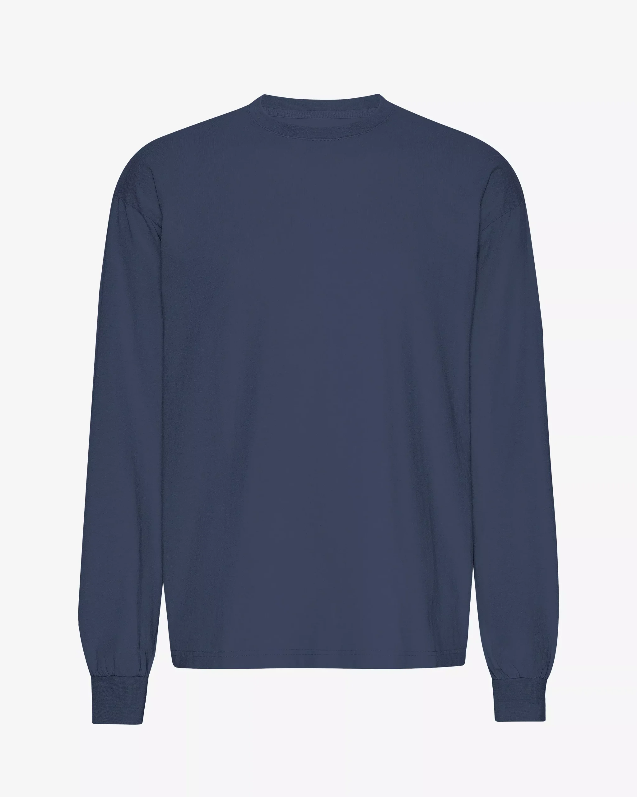 Oversized Organic LS T-Shirt - Petrol Blue