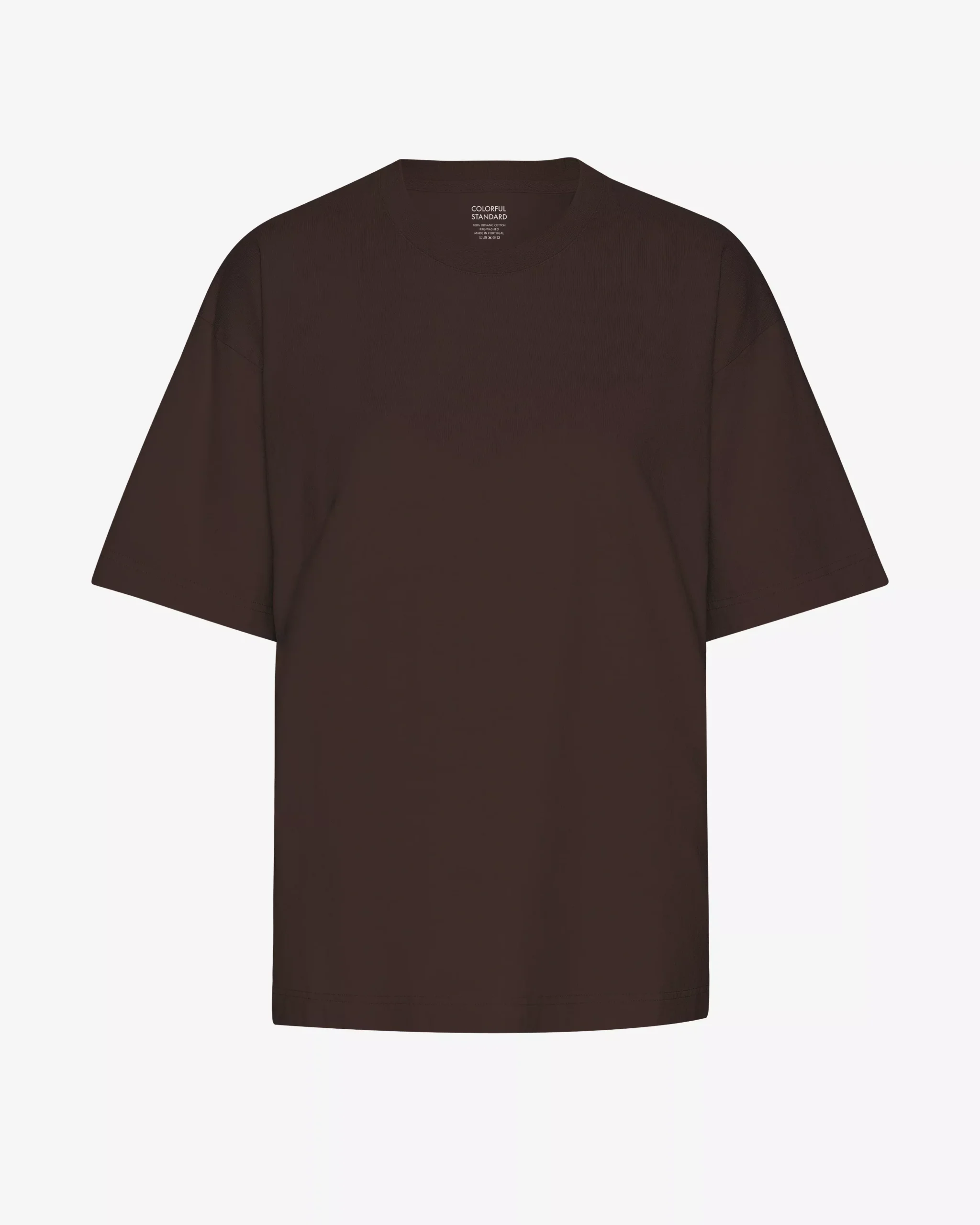 Oversized Organic T-Shirt - Coffee Brown