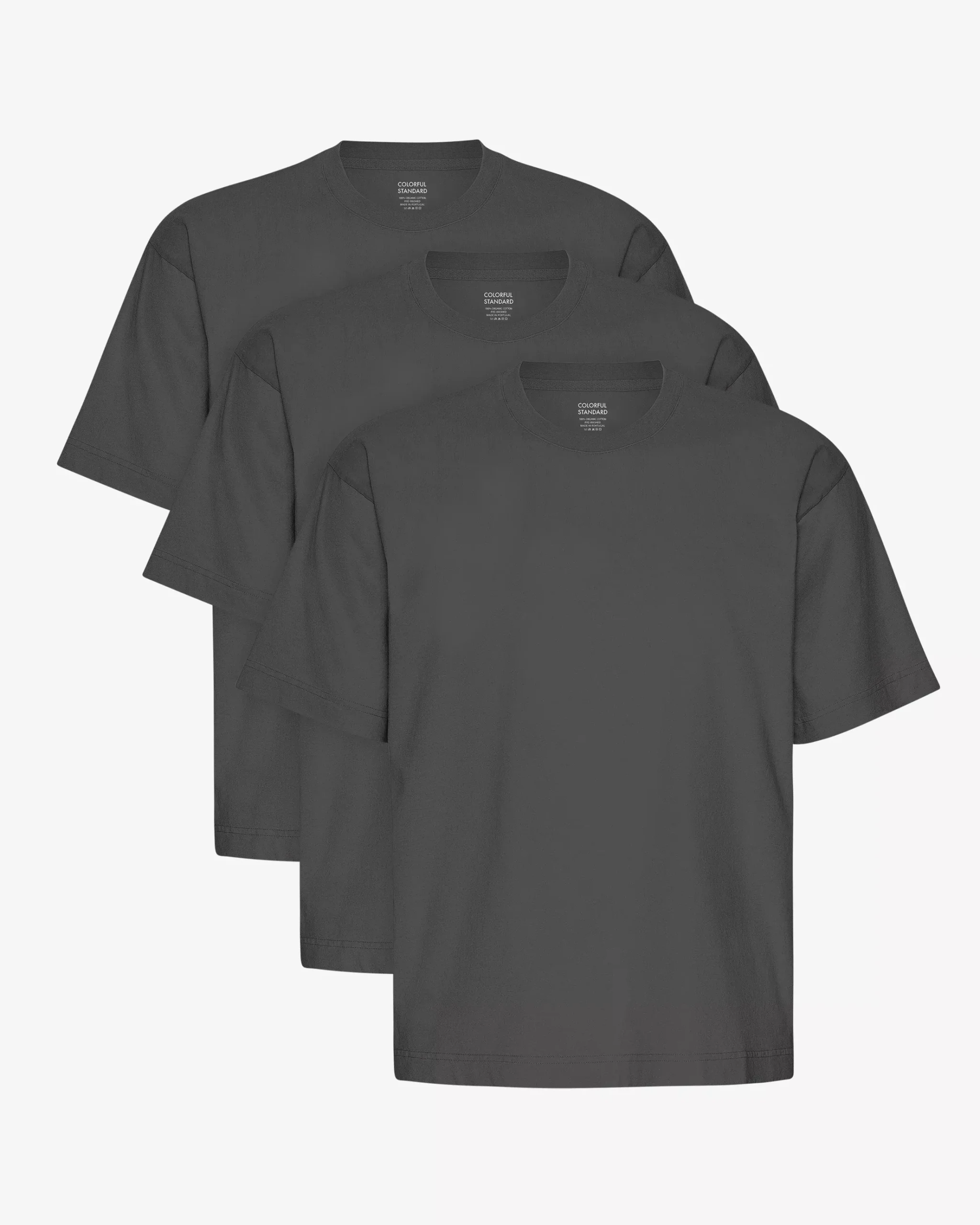 Oversized Organic T-Shirt - Lava Grey (3-Pack)