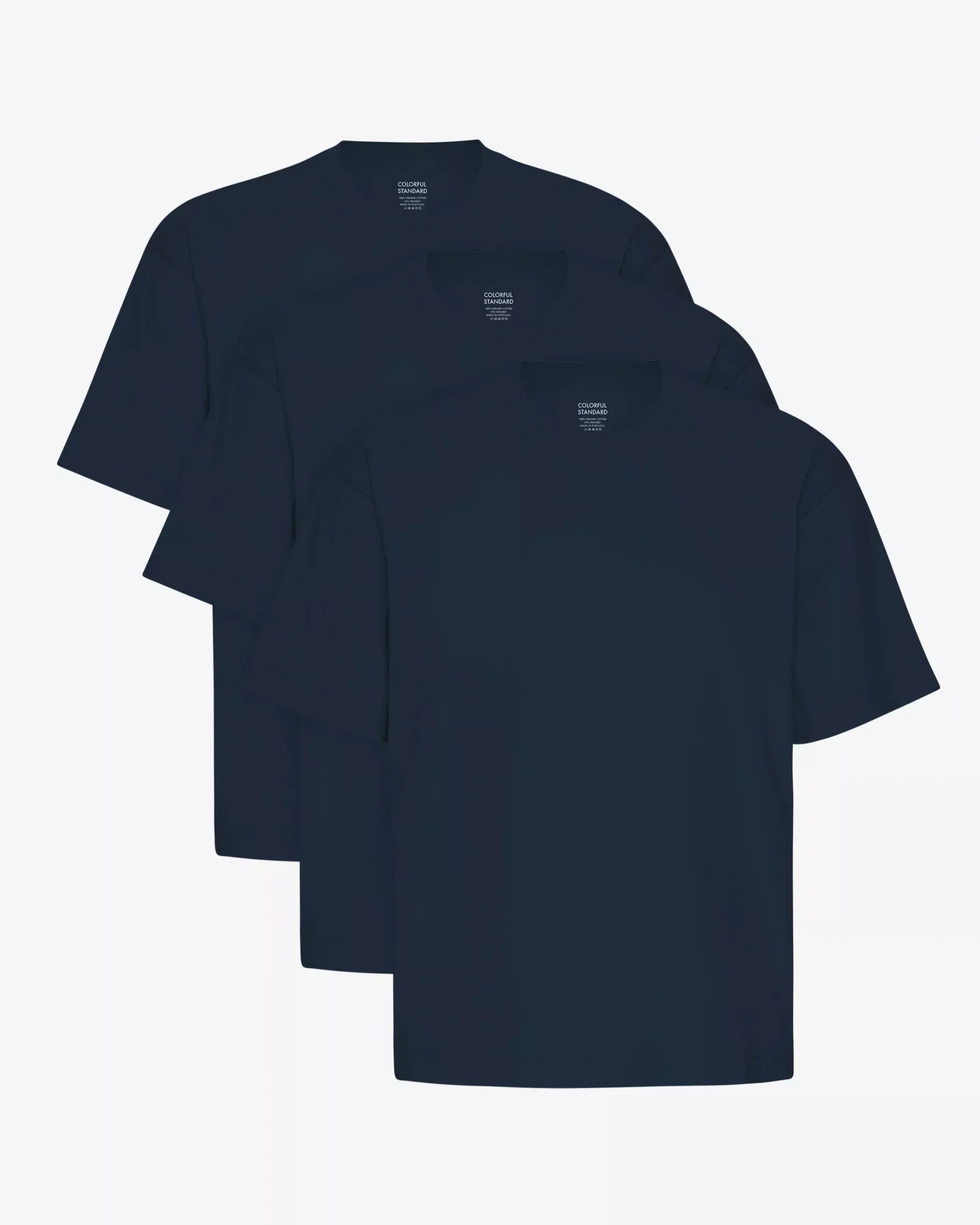 Oversized Organic T-Shirt - Navy Blue (3-Pack)