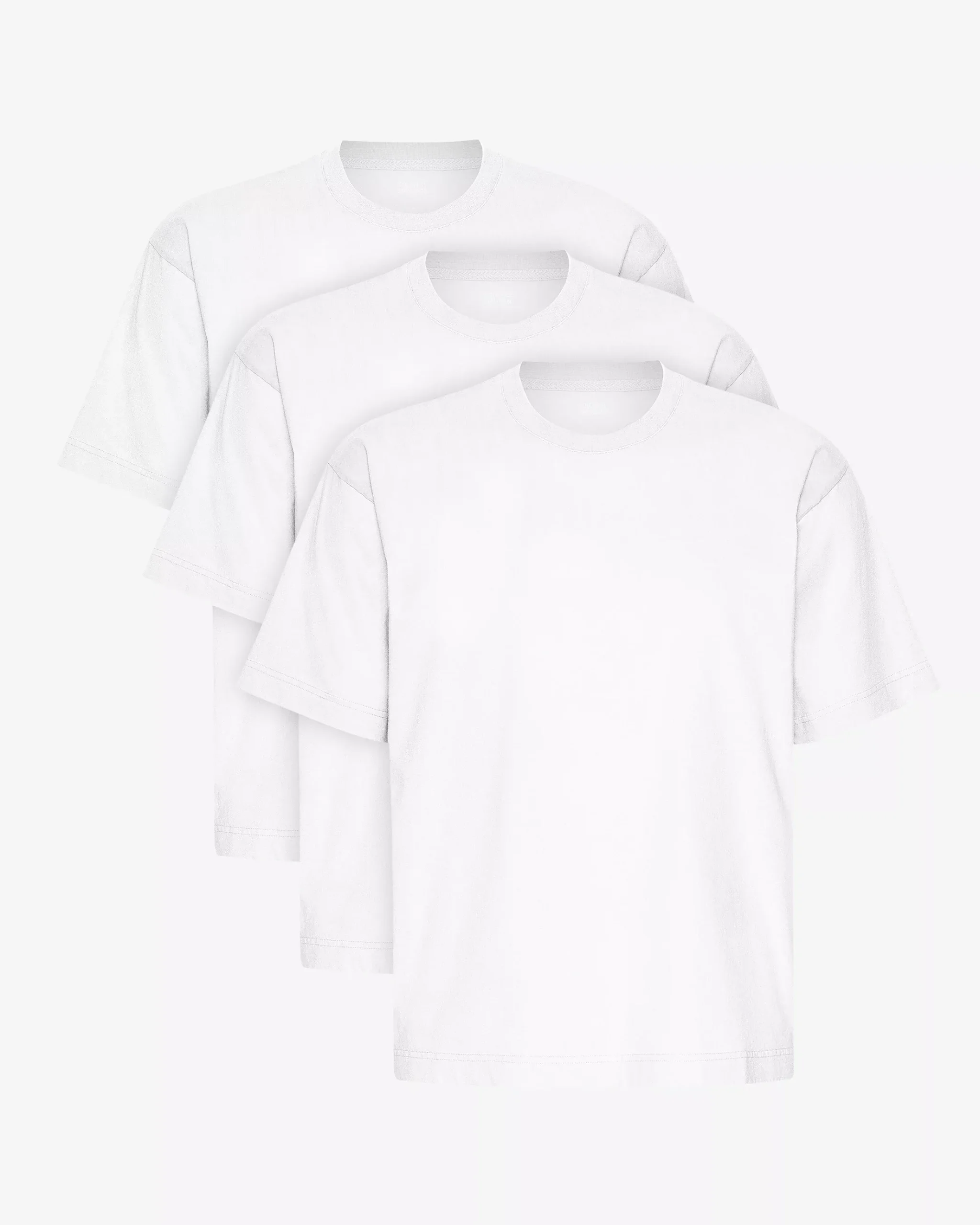 Oversized Organic T-Shirt - Optical White (3-Pack)
