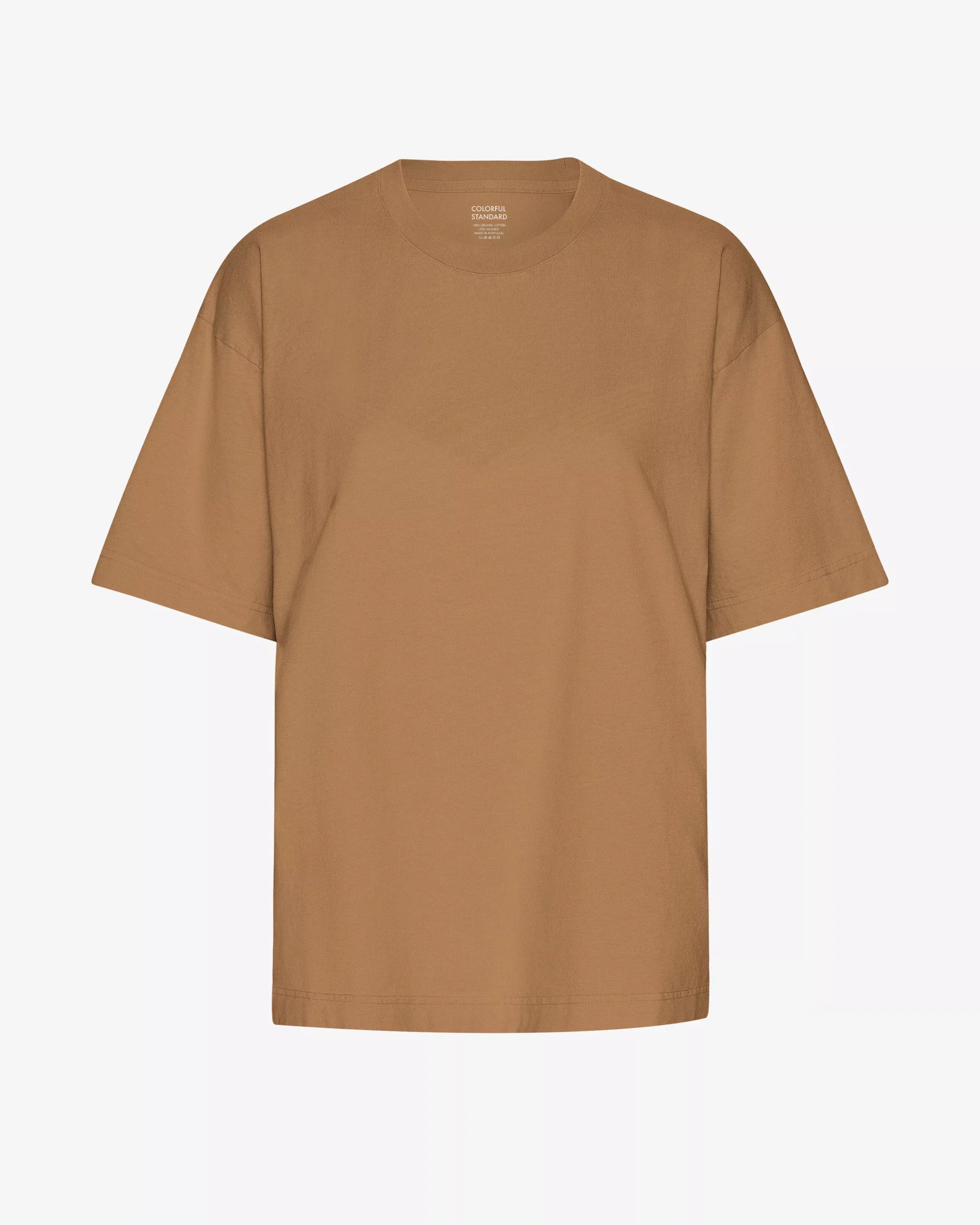 Oversized Organic T-Shirt - Sahara Camel