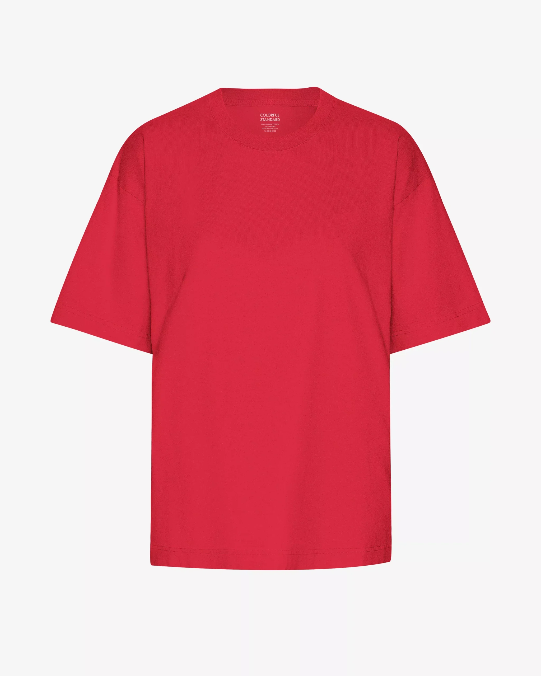 Oversized Organic T-Shirt - Scarlet Red