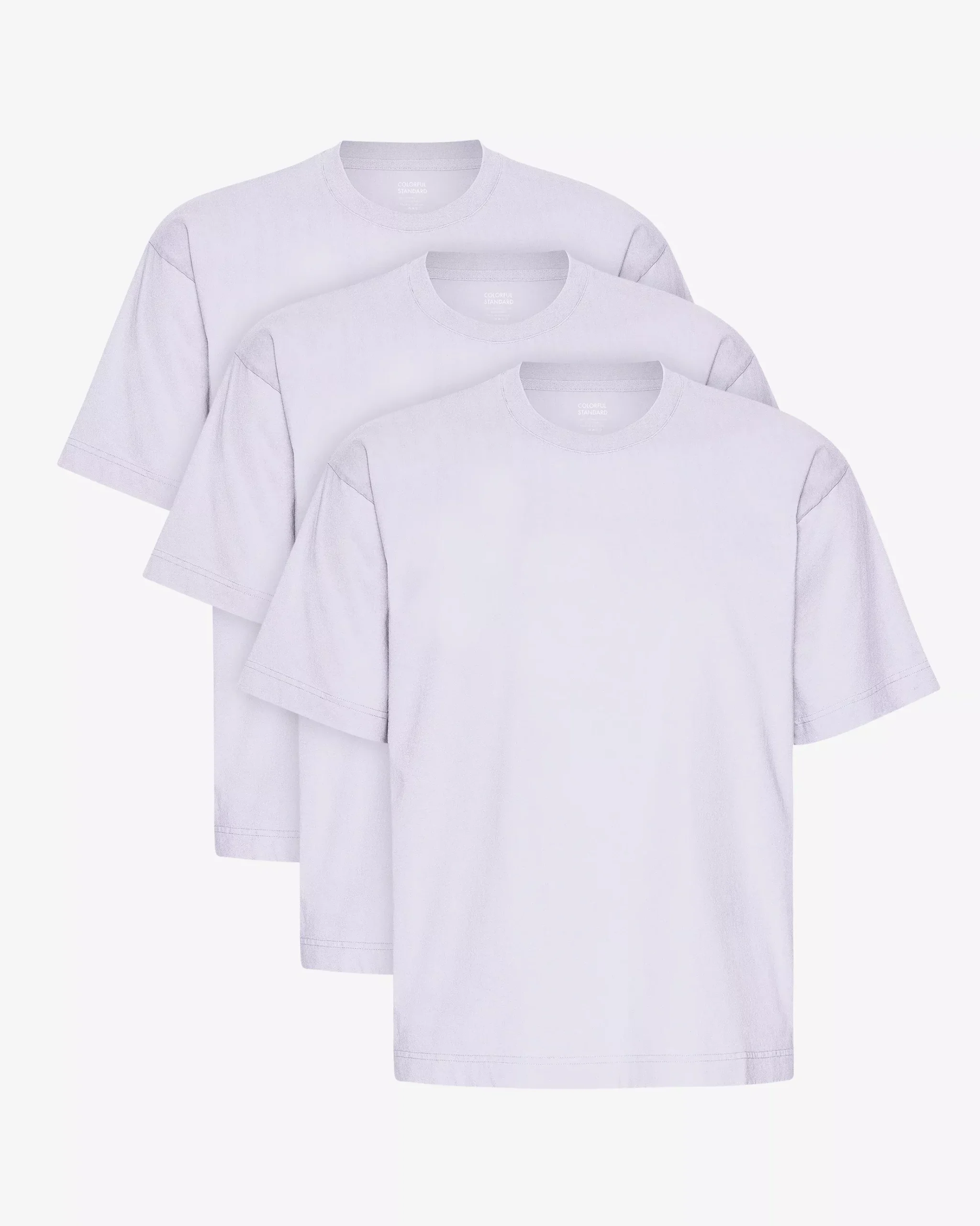 Oversized Organic T-Shirt - Soft Lavender (3-Pack)