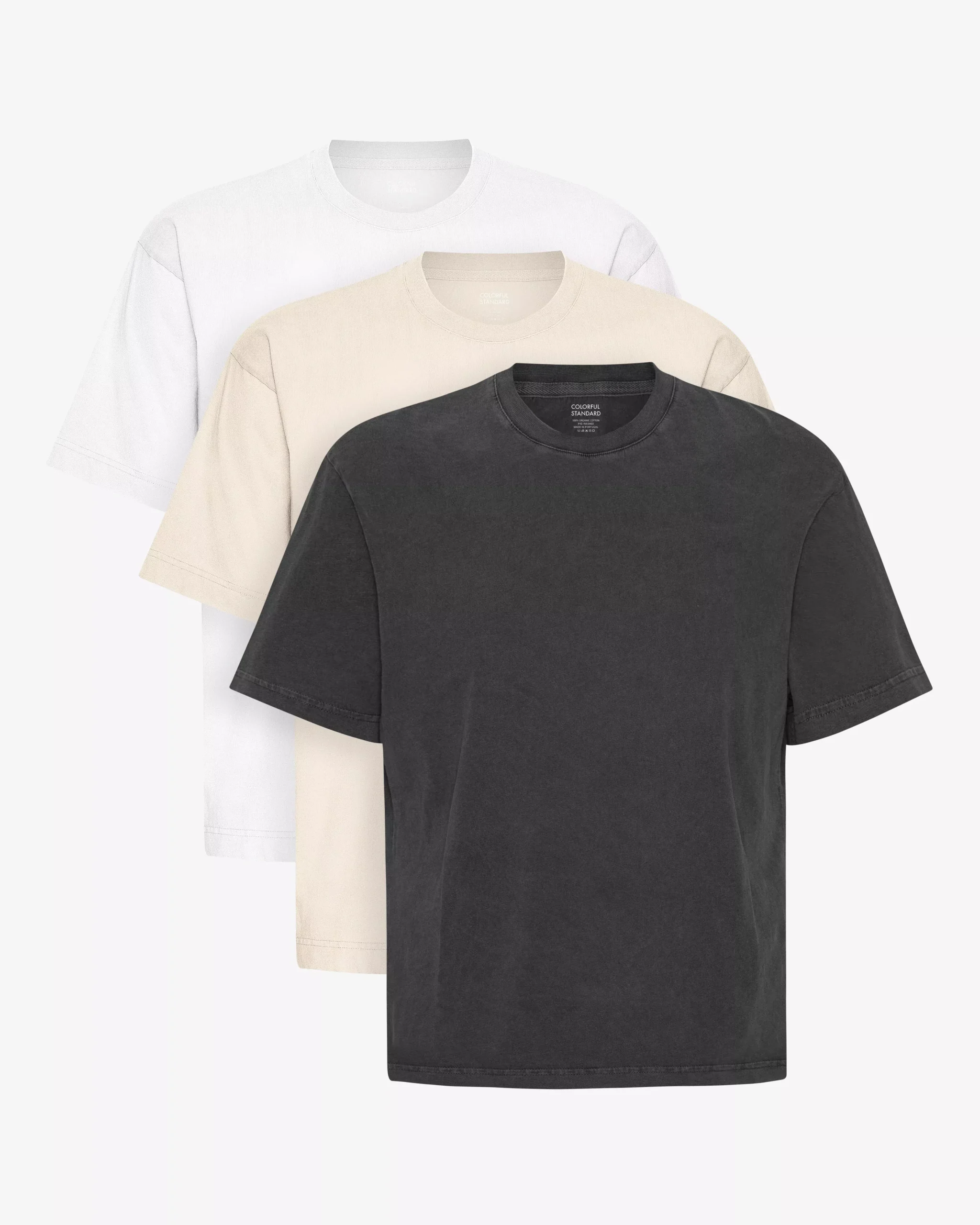 Oversized Organic Tee - Mixed 08 (3-Pack)