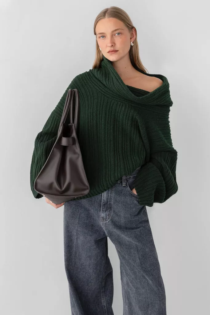 OVERSIZED SLOUCHY OFF THE SHOULDER SWEATER