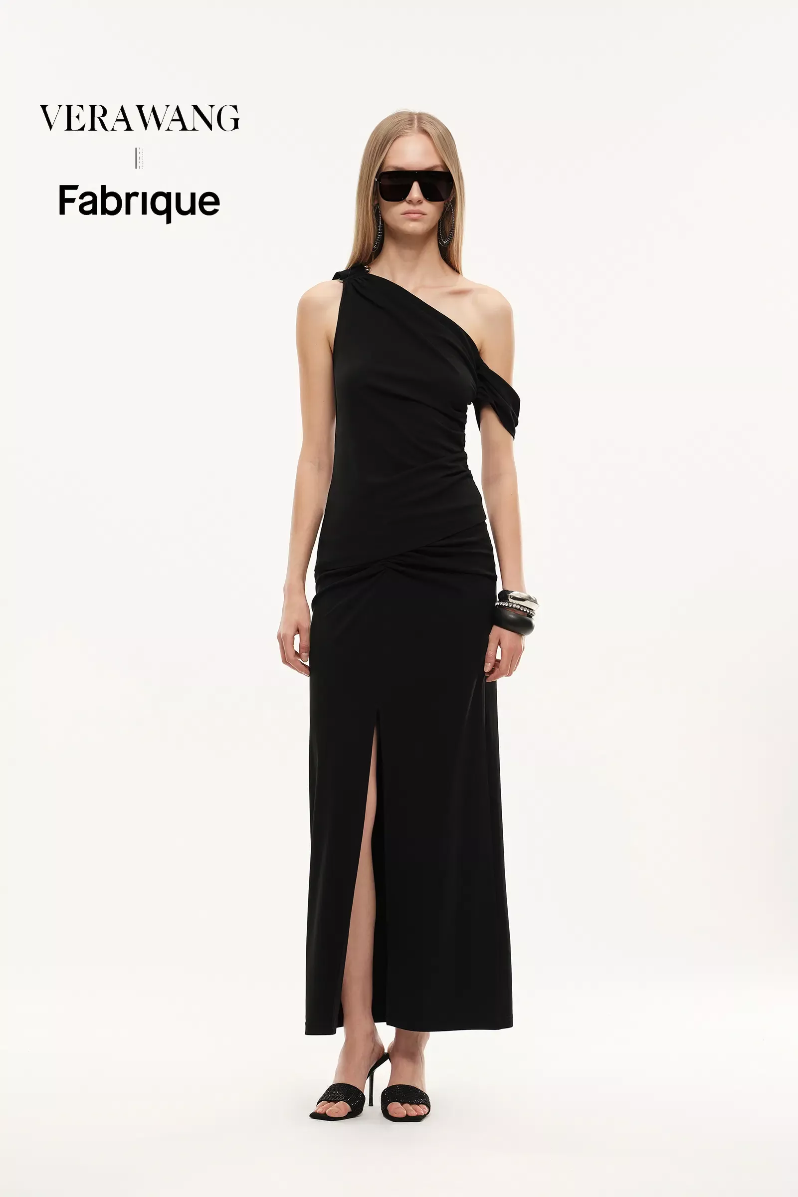 Overture One-Shoulder Ruched Top in Four Way Stretch Fabric