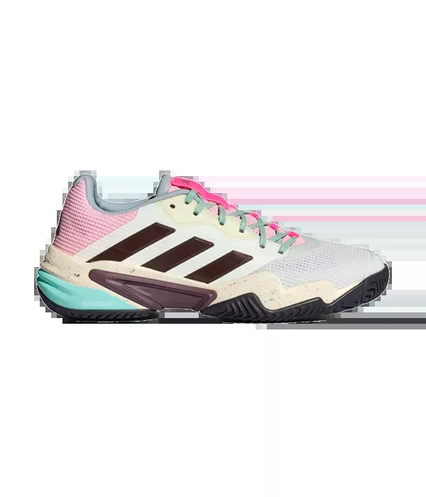 Padel Shoes Adidas Barricade 13 Blanco/Rosa
