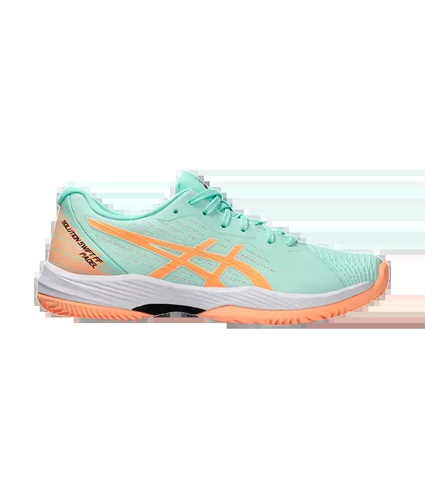 Padel Shoes Asics Solution Swift FF Padel Mujer Mint Tint/Bright Sunstone