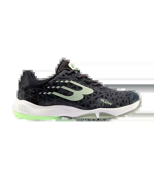 Padel Shoes Bullpadel Flow 24V Negro/Eucalipto