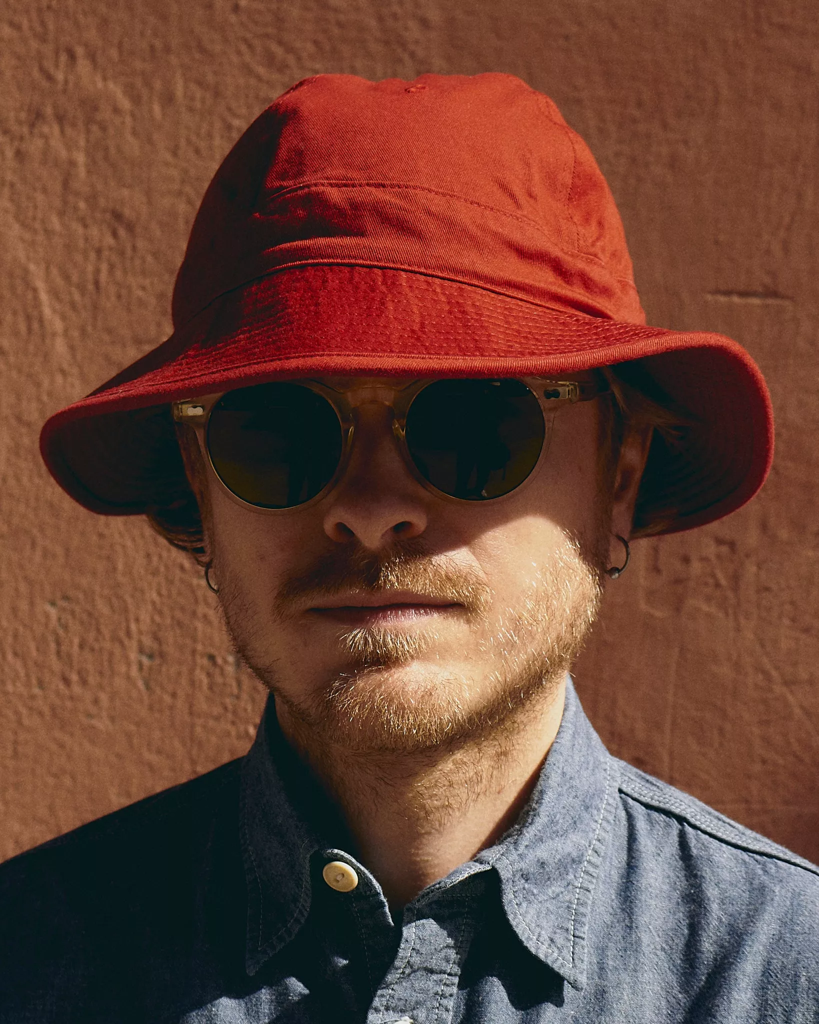 Papa Nui Cap Co. Sierra Red Cotton Hat