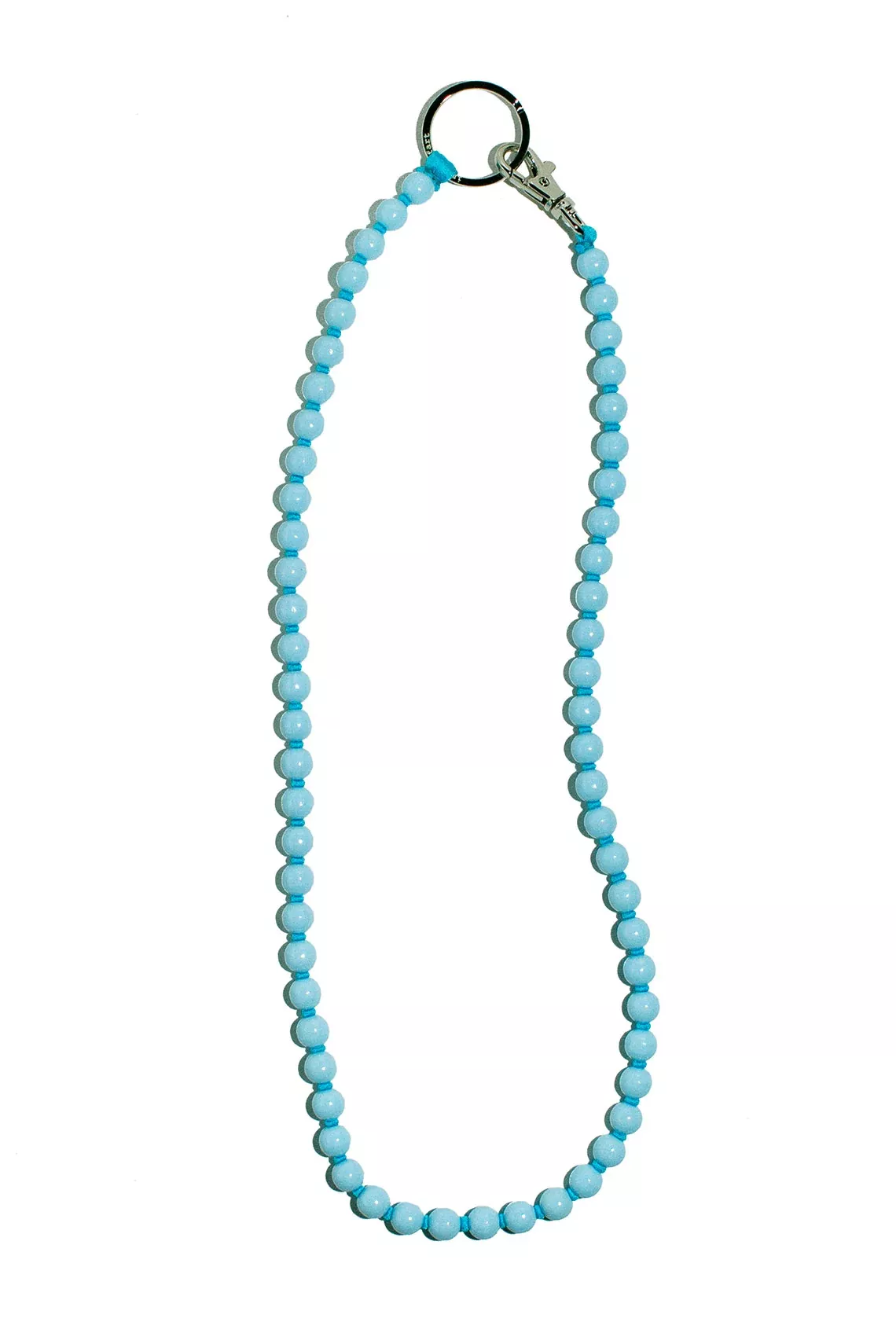 Pastel Blue & Turquoise Perlen Long Keyholder