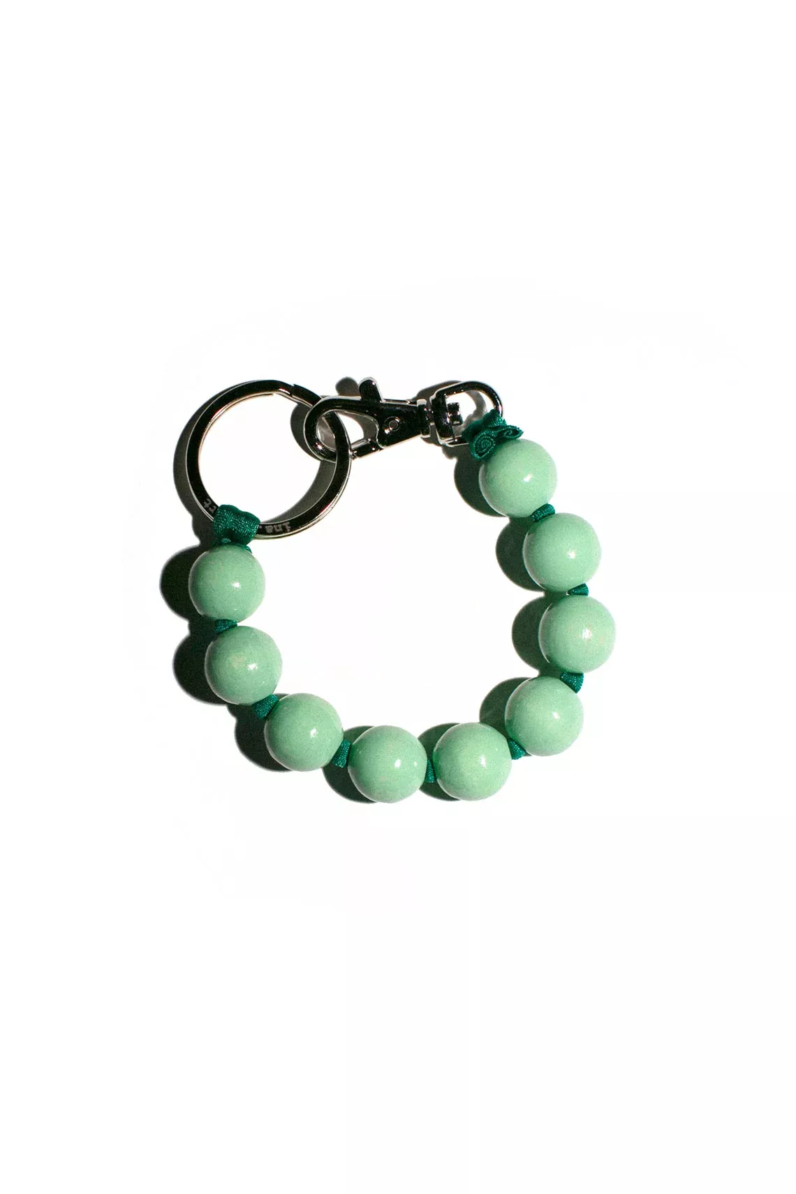 Pastel Green & Dark Green Dicke Perlen Short Keyholder