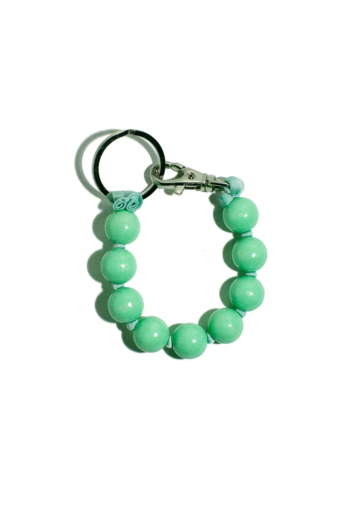 Pastel Green Dicke Perlen Short Keyholder