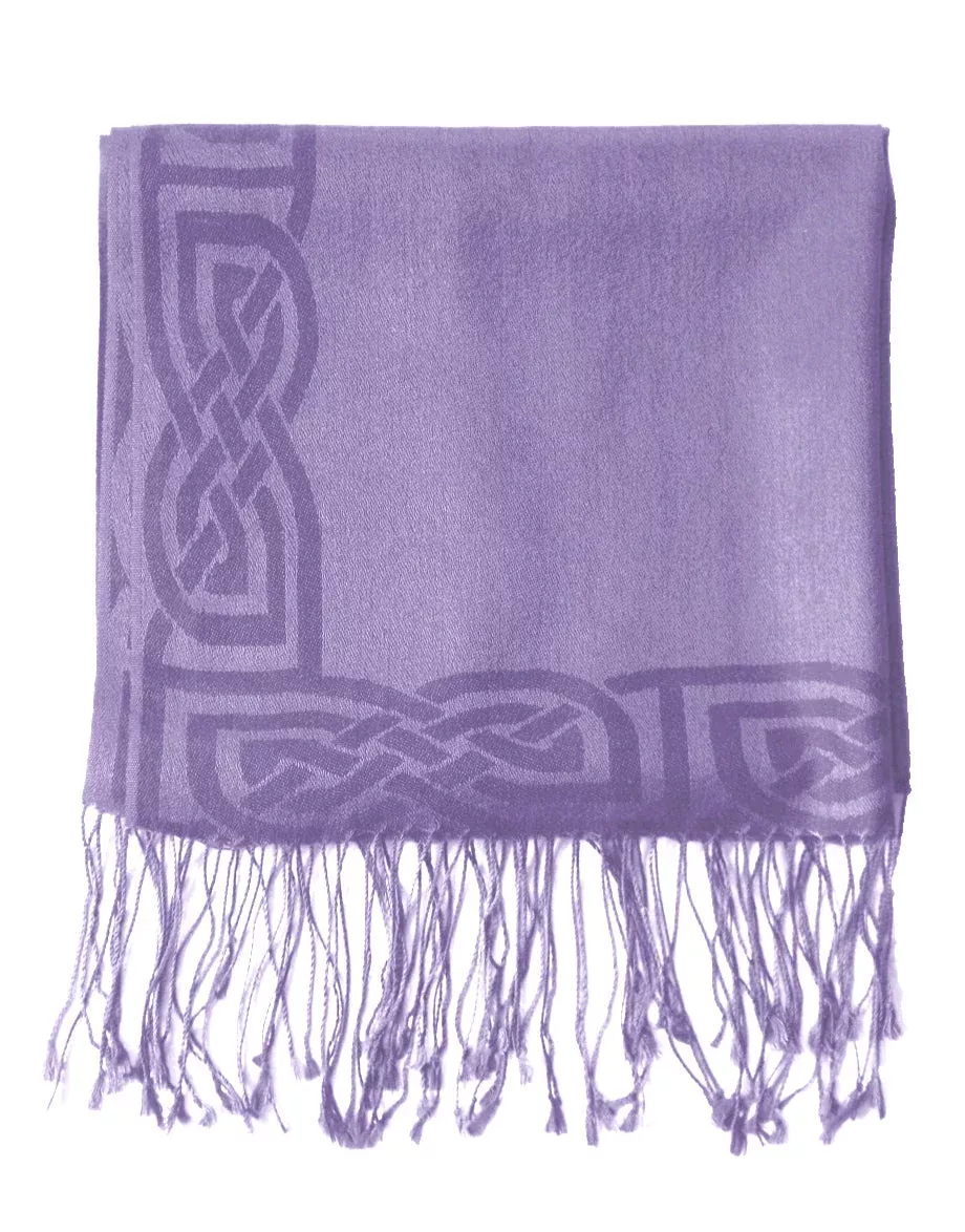 Patrick Francis Pashmina Scarf-Lilac-One Size