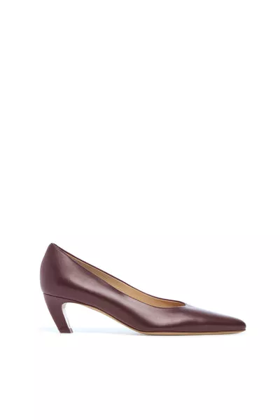 Peggy Pump in Bordeaux Nappa Leather