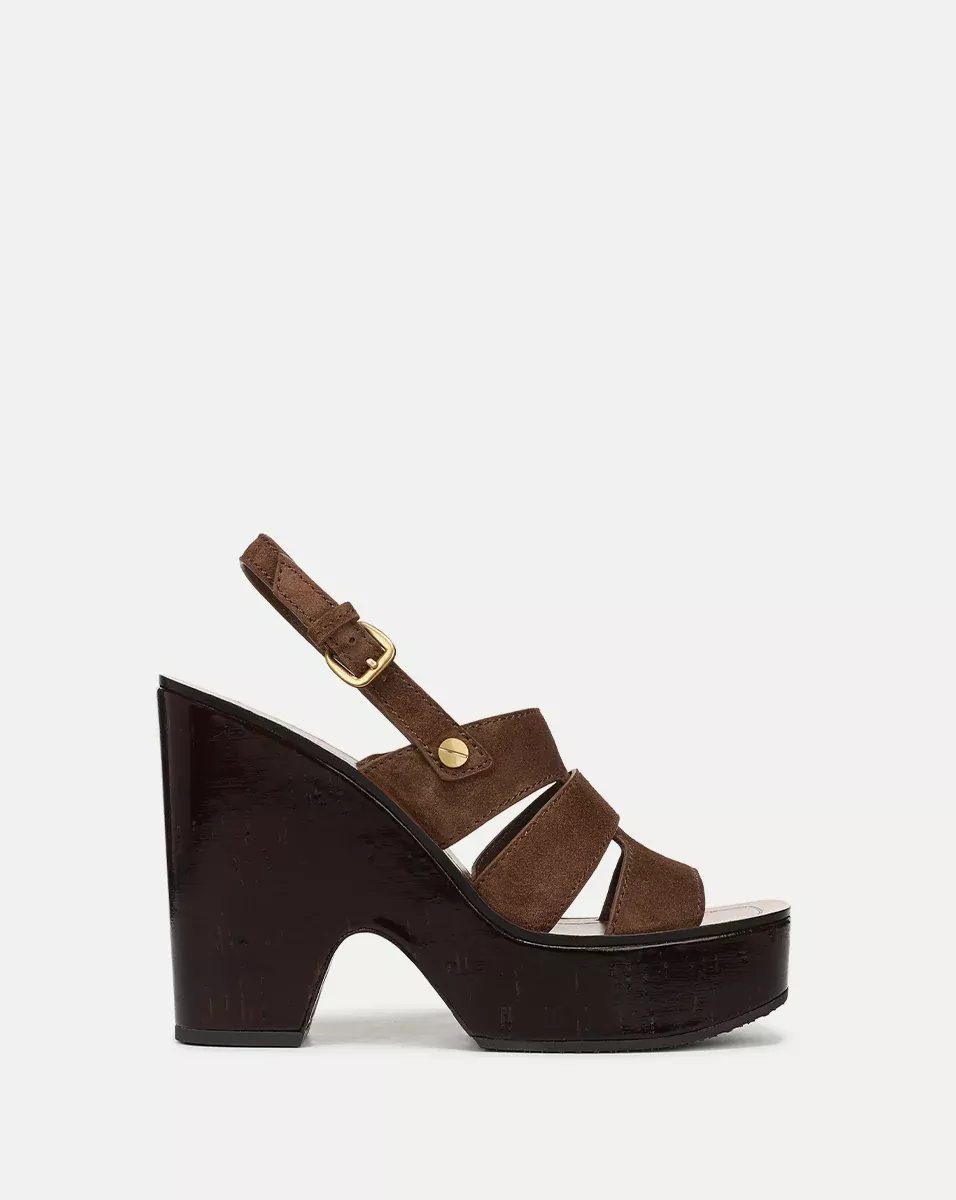 Peony Suede Platform Sandal