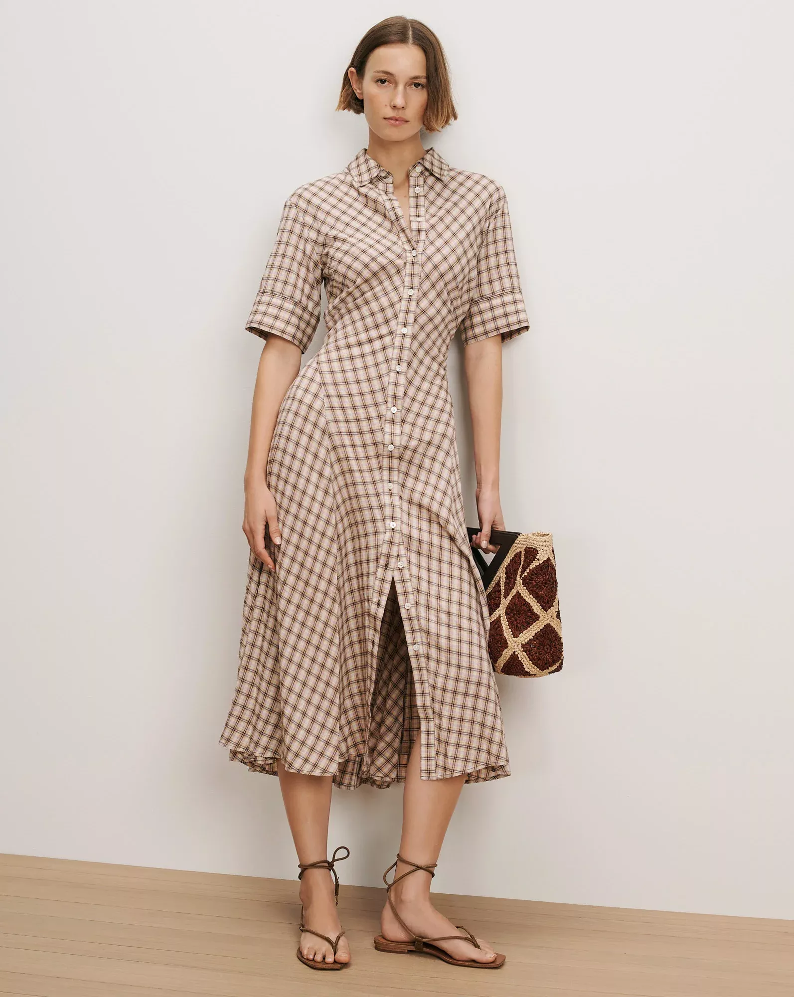 Perenna Plaid Shirtdress