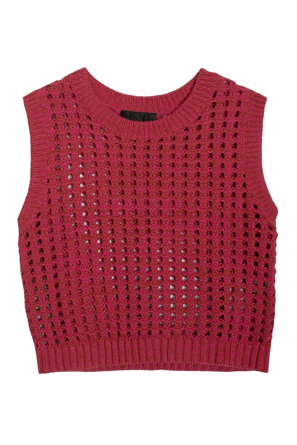 Pink Reed Knit Vest
