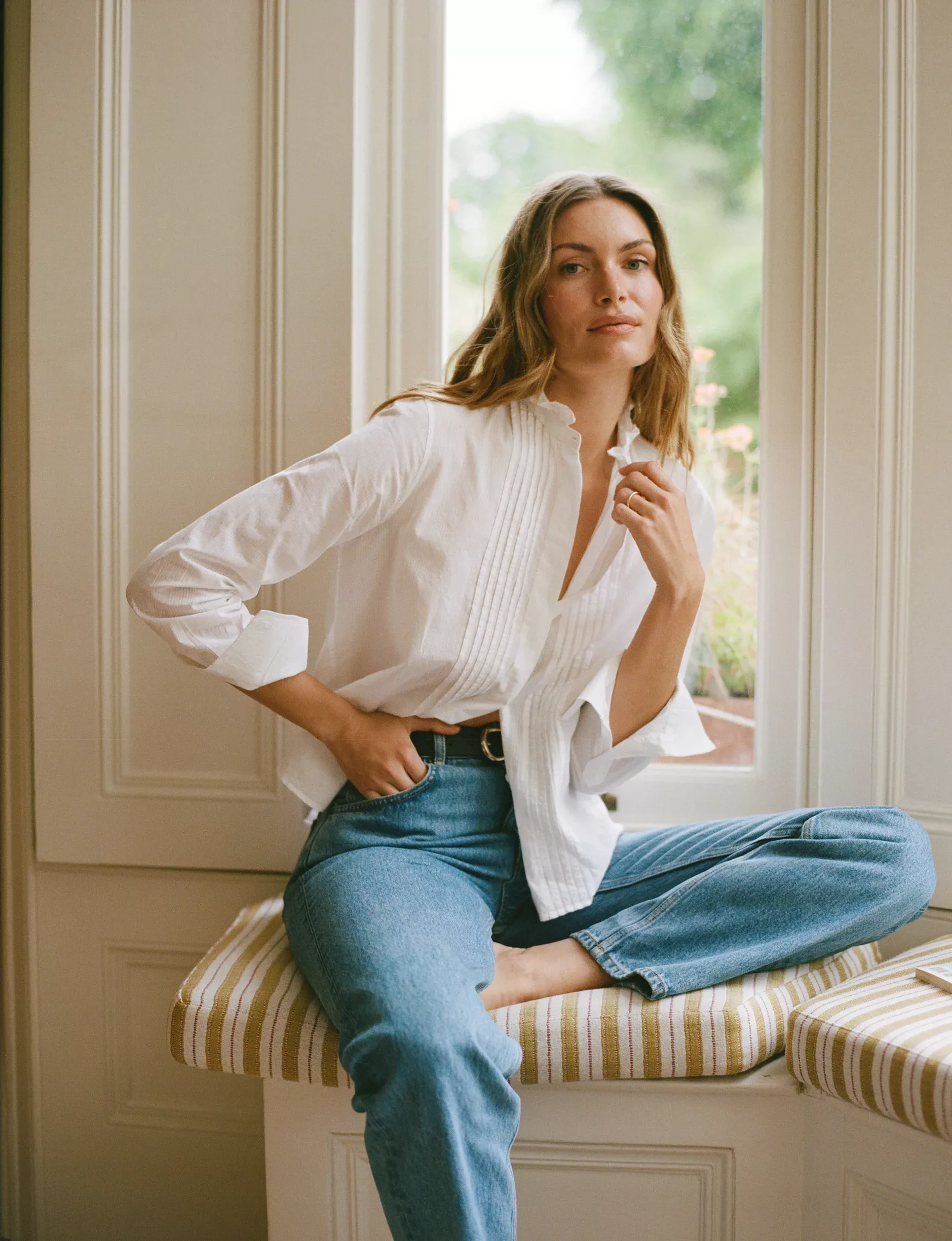 Pintuck Kew Blouse