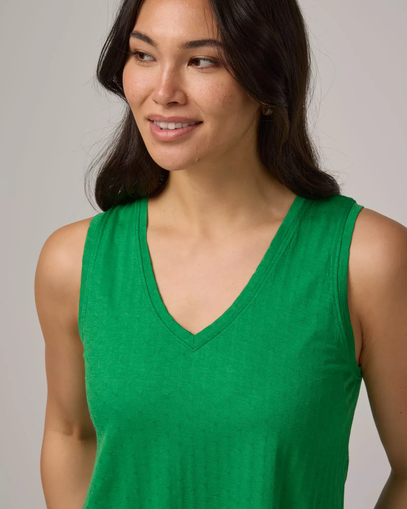 Poppy Jacquard Reversible Tank