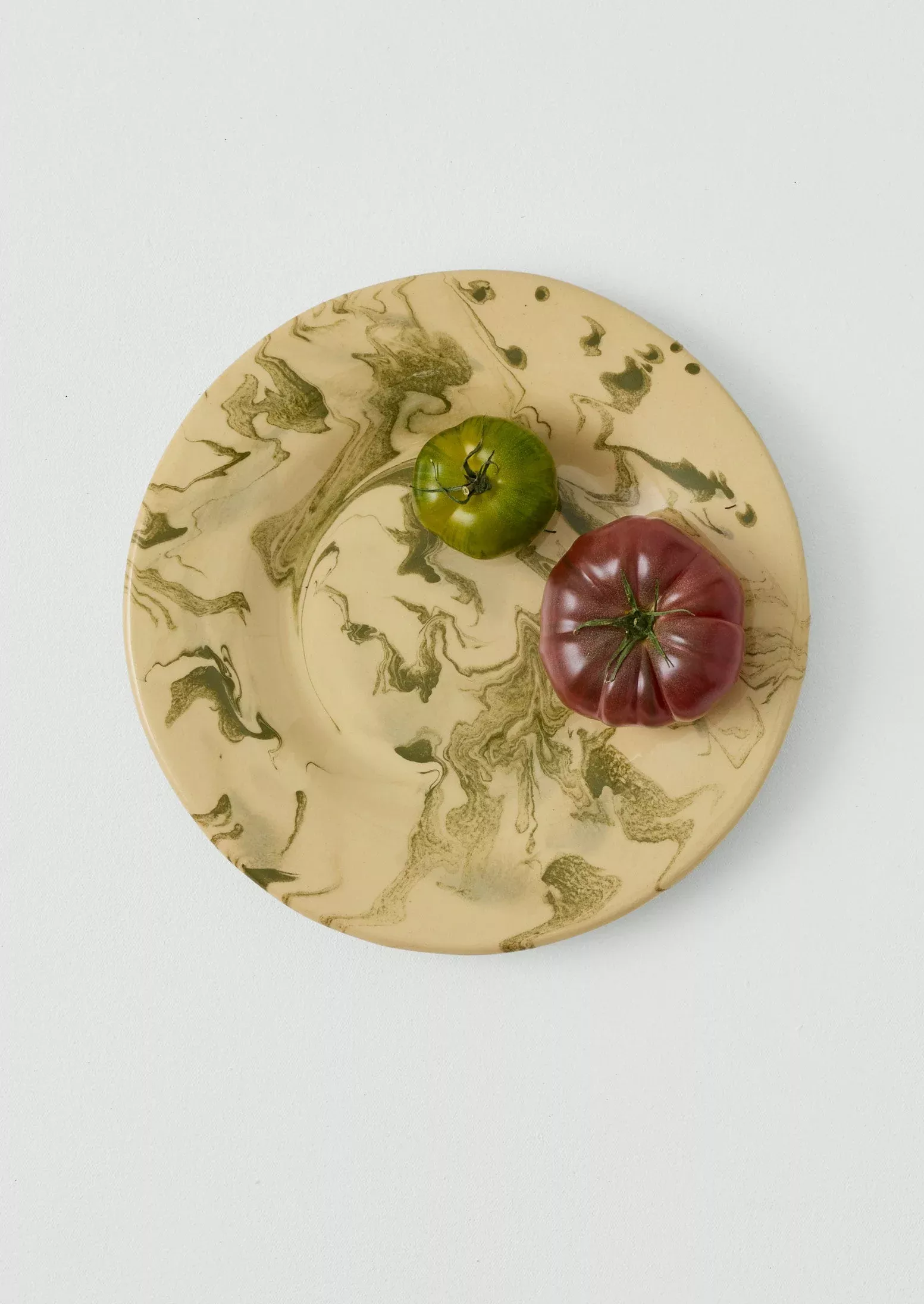 Poterie Barbotine Marbled Plate